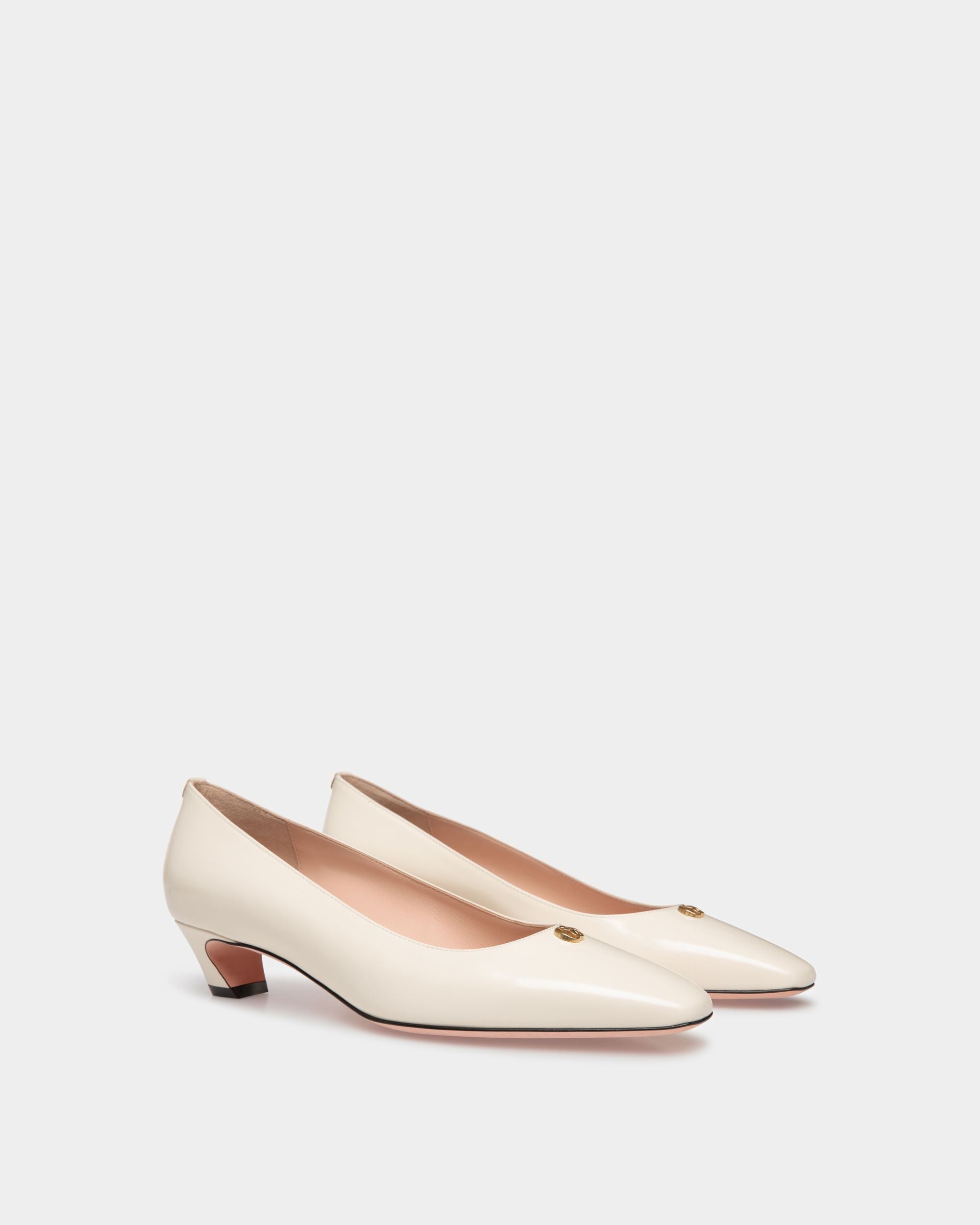 Décolleté Sylt In Pelle Bianca - Donna - Bally - 02