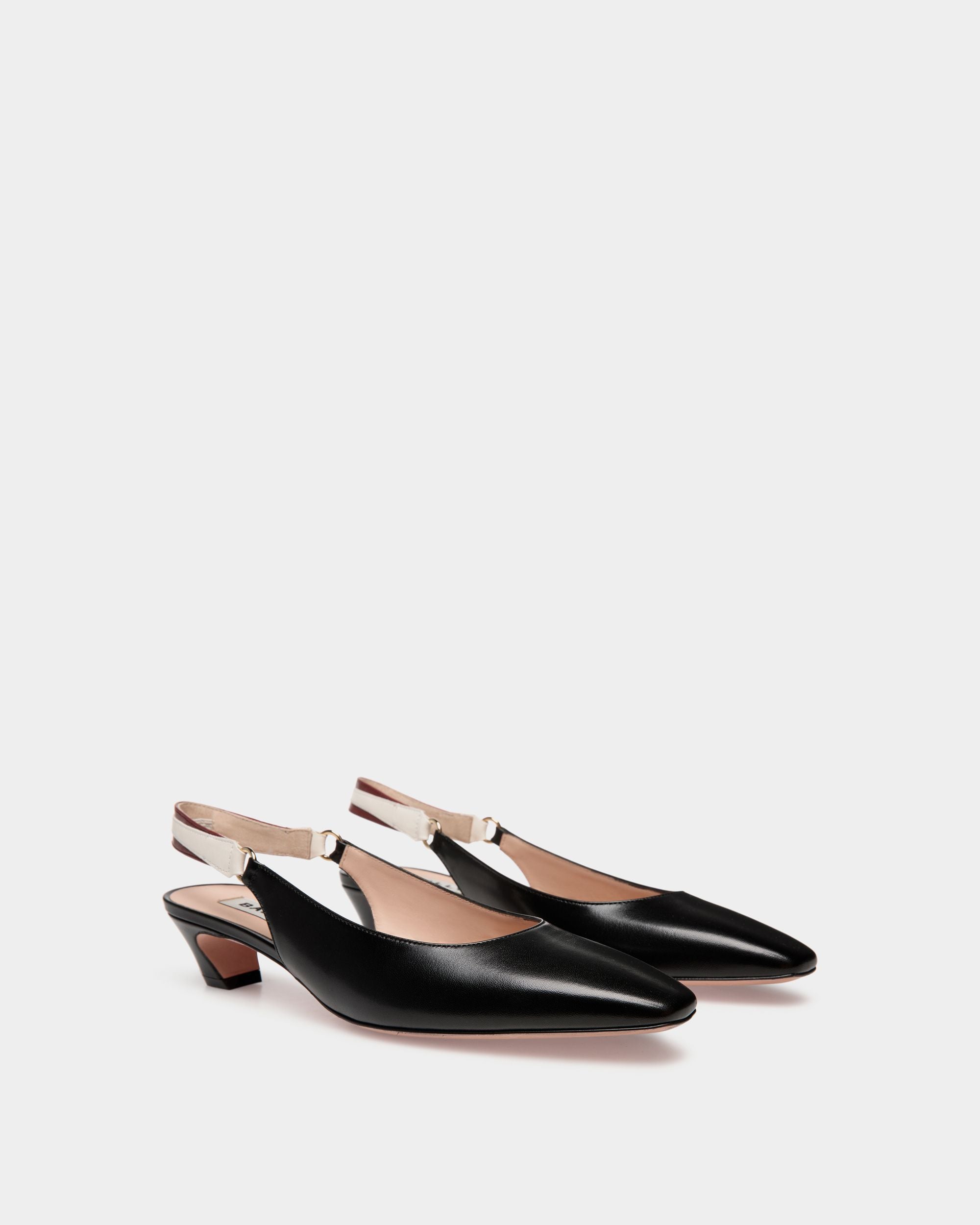 Décolleté Slingback Sylt In Nappa Nera - Donna - Bally - 03