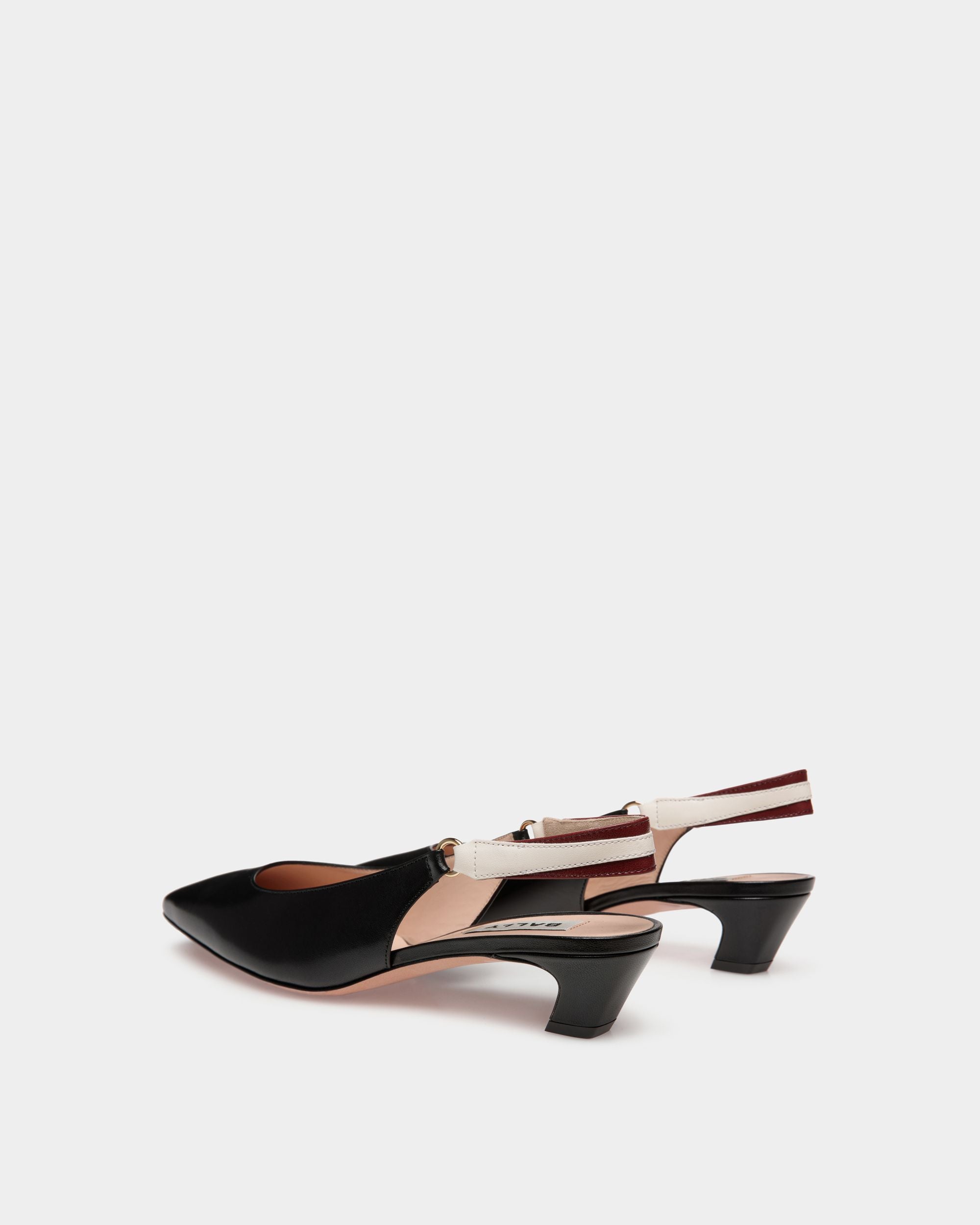 Décolleté Slingback Sylt In Nappa Nera - Donna - Bally - 04