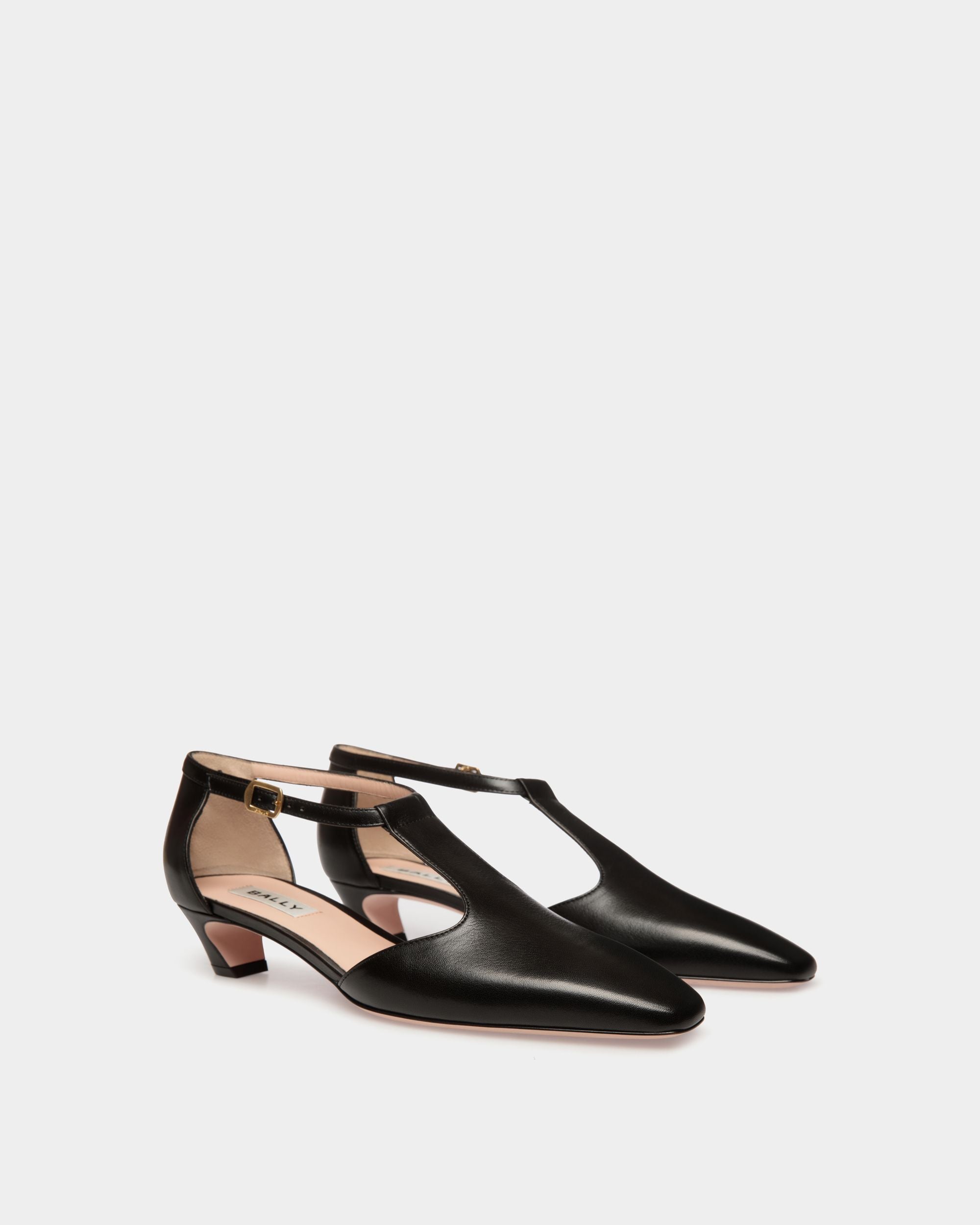 Décolleté Sylt In Pelle Nera - Donna - Bally - 03