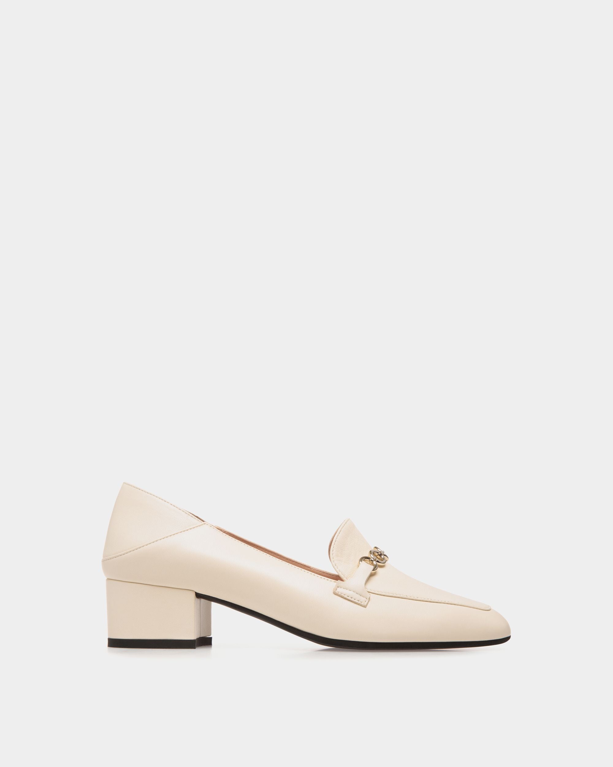 Décolleté In Pelle Bianca - Donna - Bally - 01