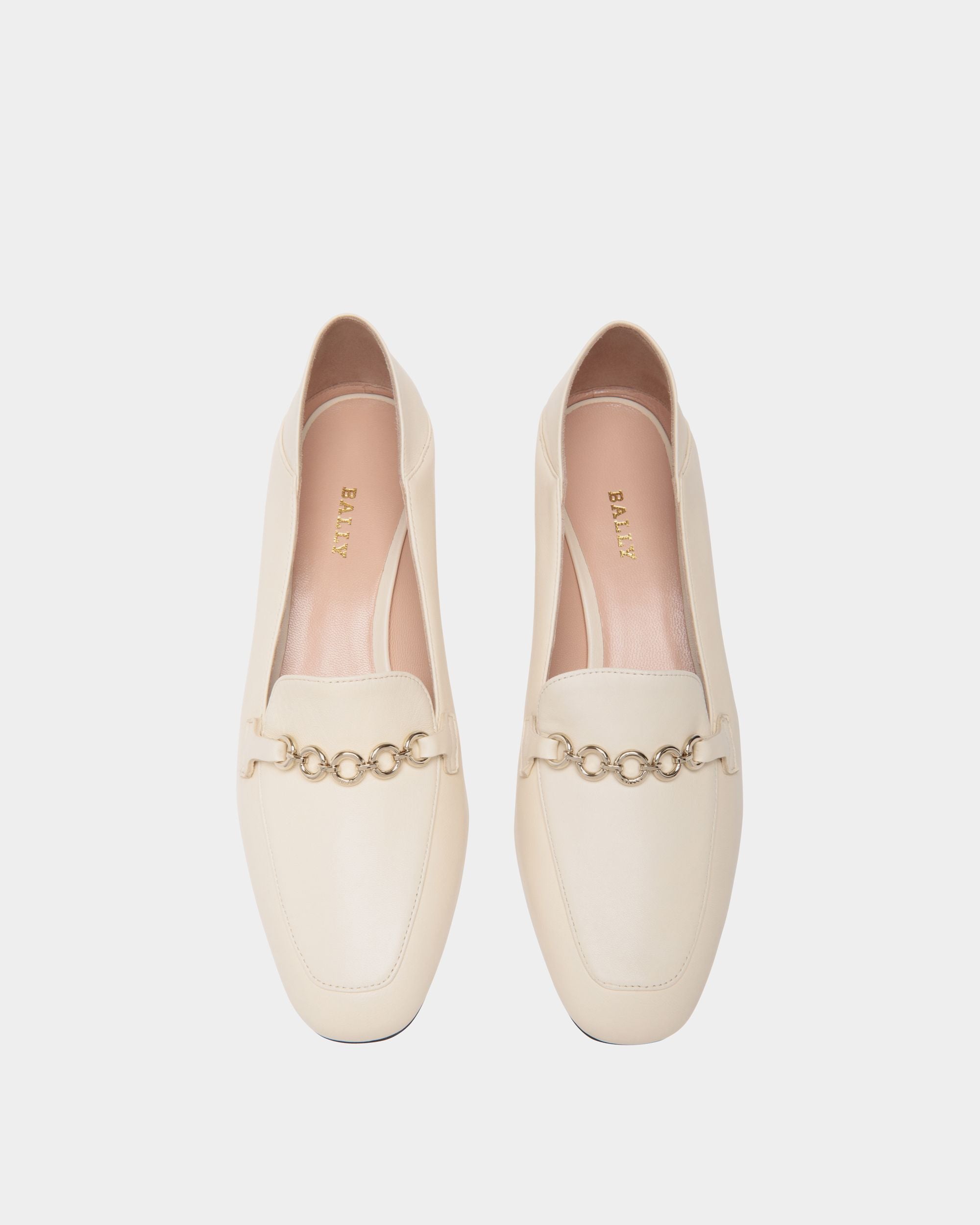 Décolleté In Pelle Bianca - Donna - Bally - 04