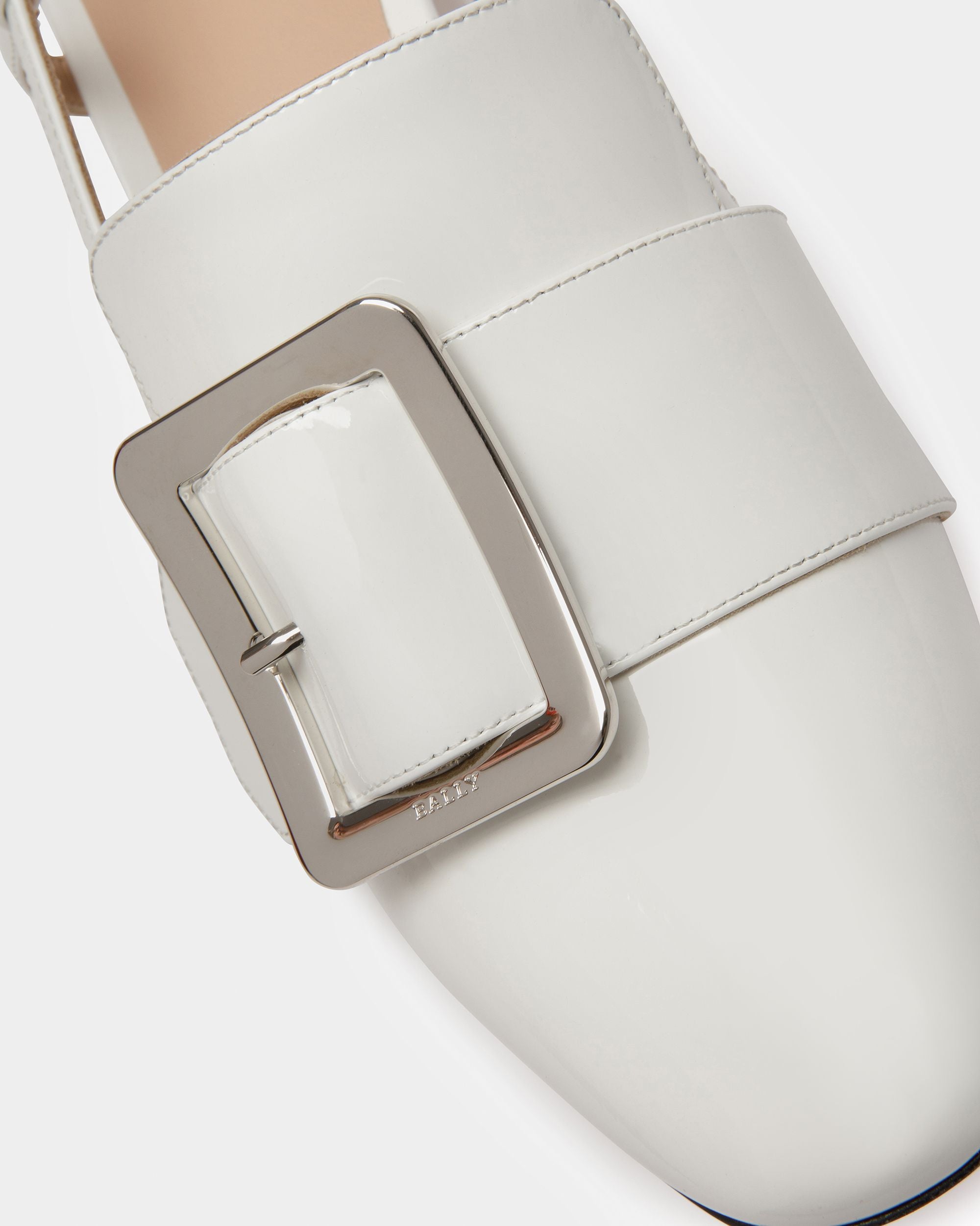 Jasmine Décolleté Slingback In Pelle Bianca - Donna - Bally - 03