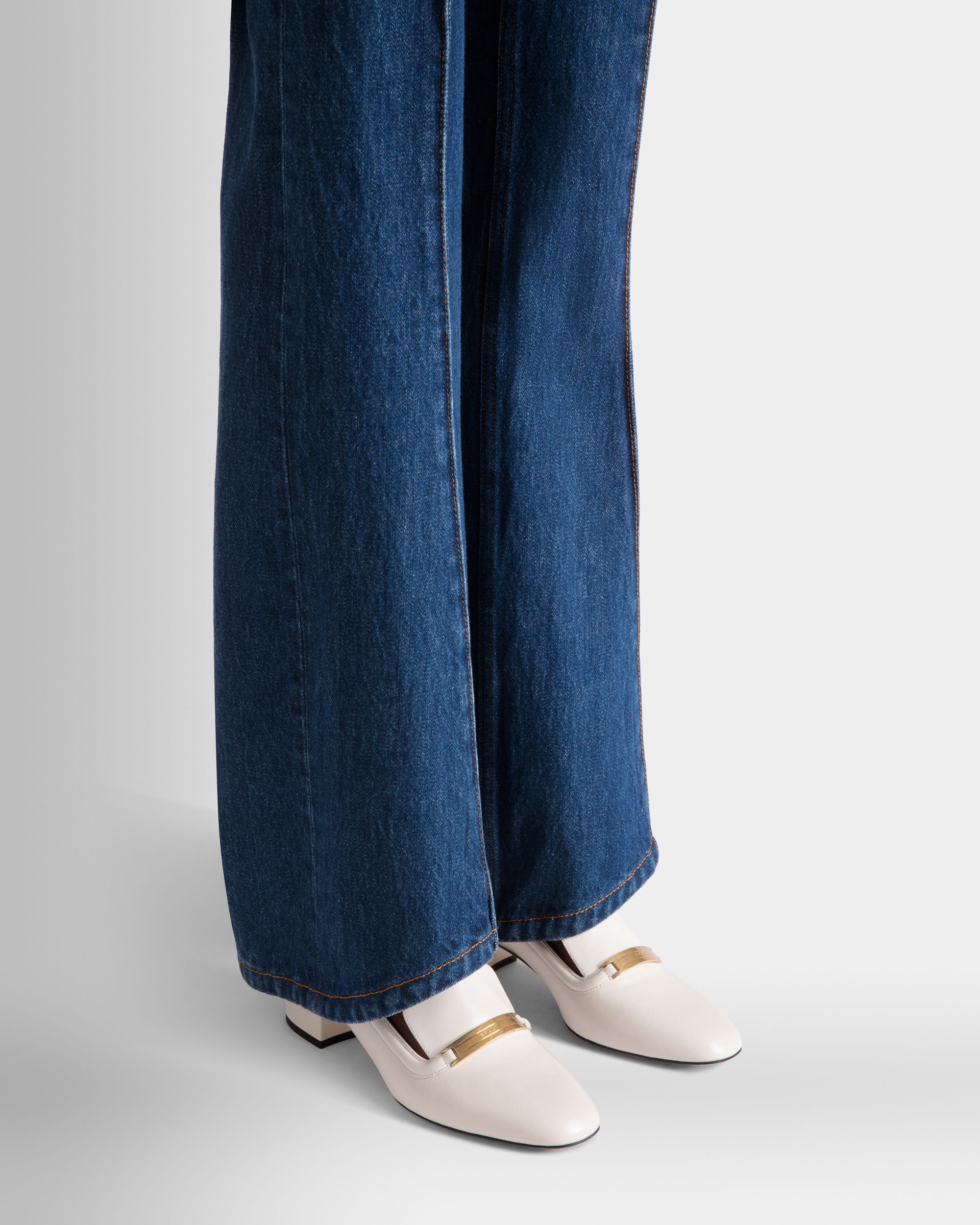 Décolleté Deco In Pelle Bianca - Donna - Bally - 02