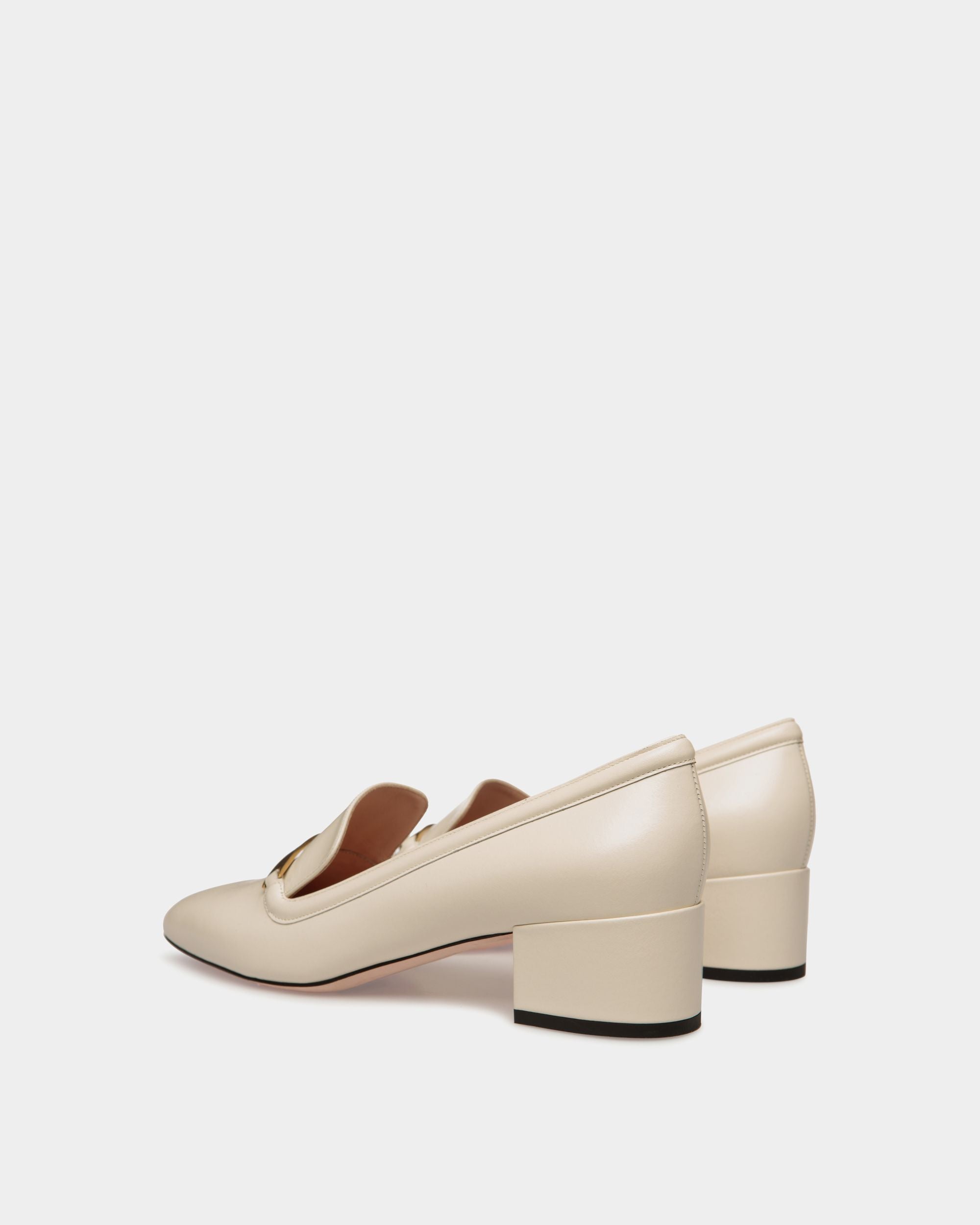 Décolleté Deco In Pelle Bianca - Donna - Bally - 04