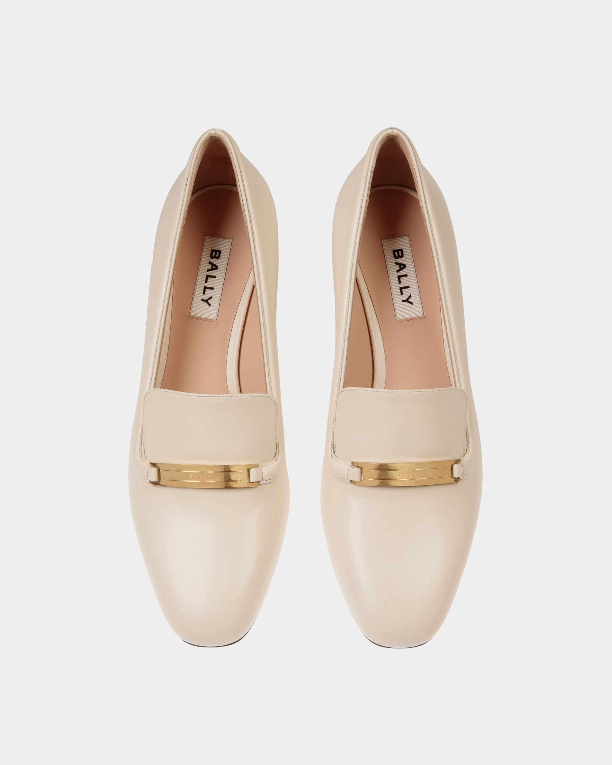 Décolleté Deco In Pelle Bianca - Donna - Bally - 05