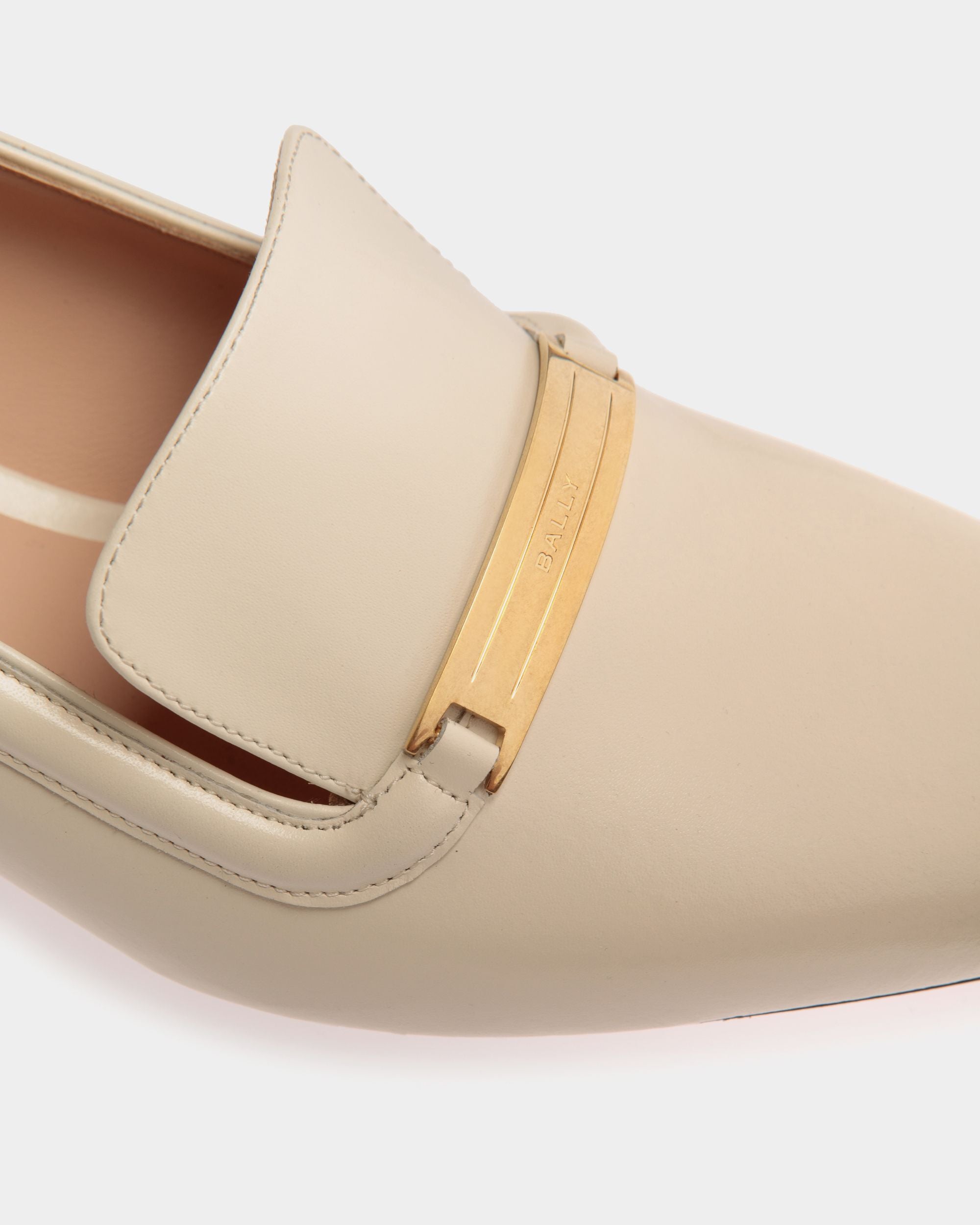 Décolleté Deco In Pelle Bianca - Donna - Bally - 06
