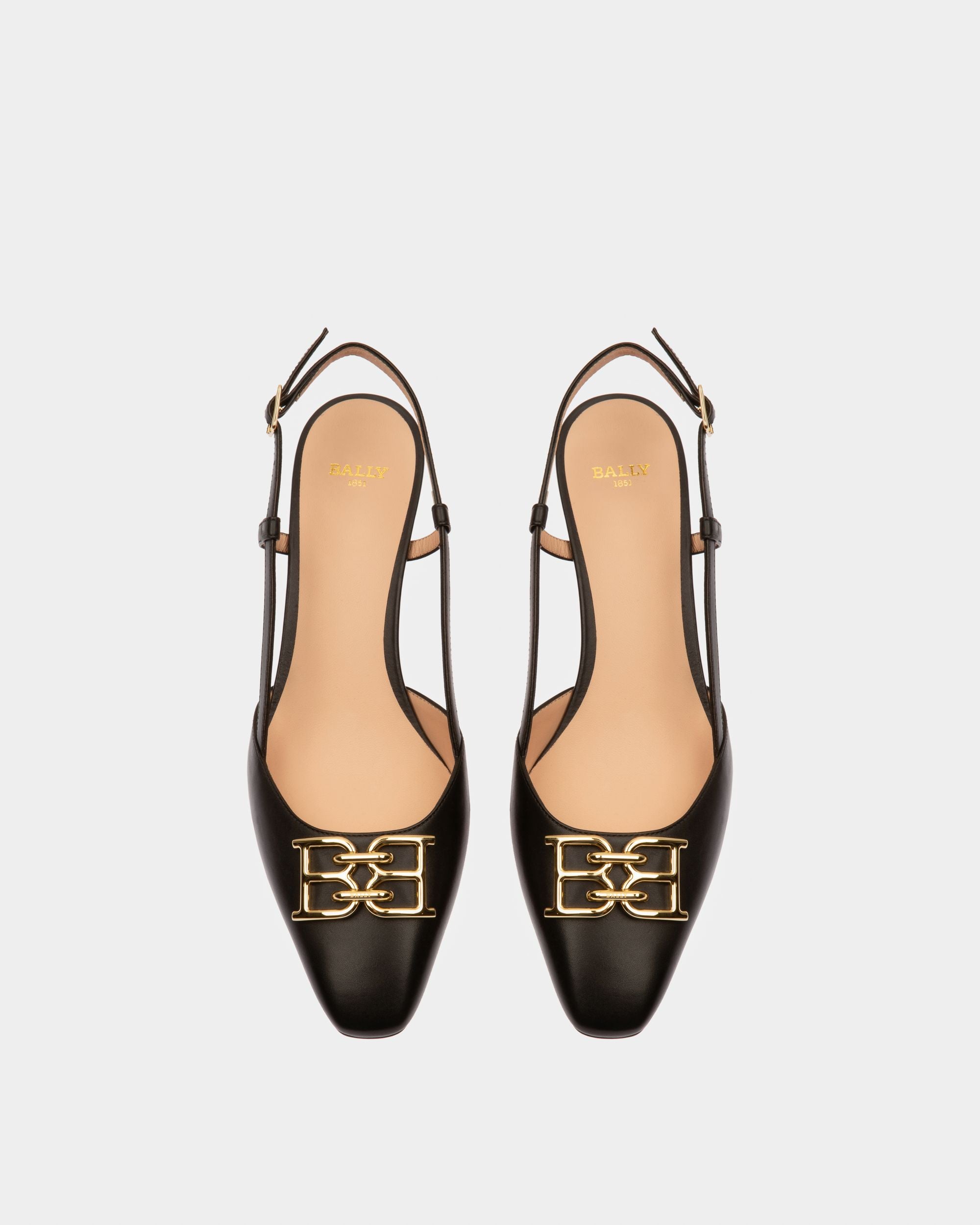 Eva Décolleté In Pelle Nera - Donna - Bally - 02