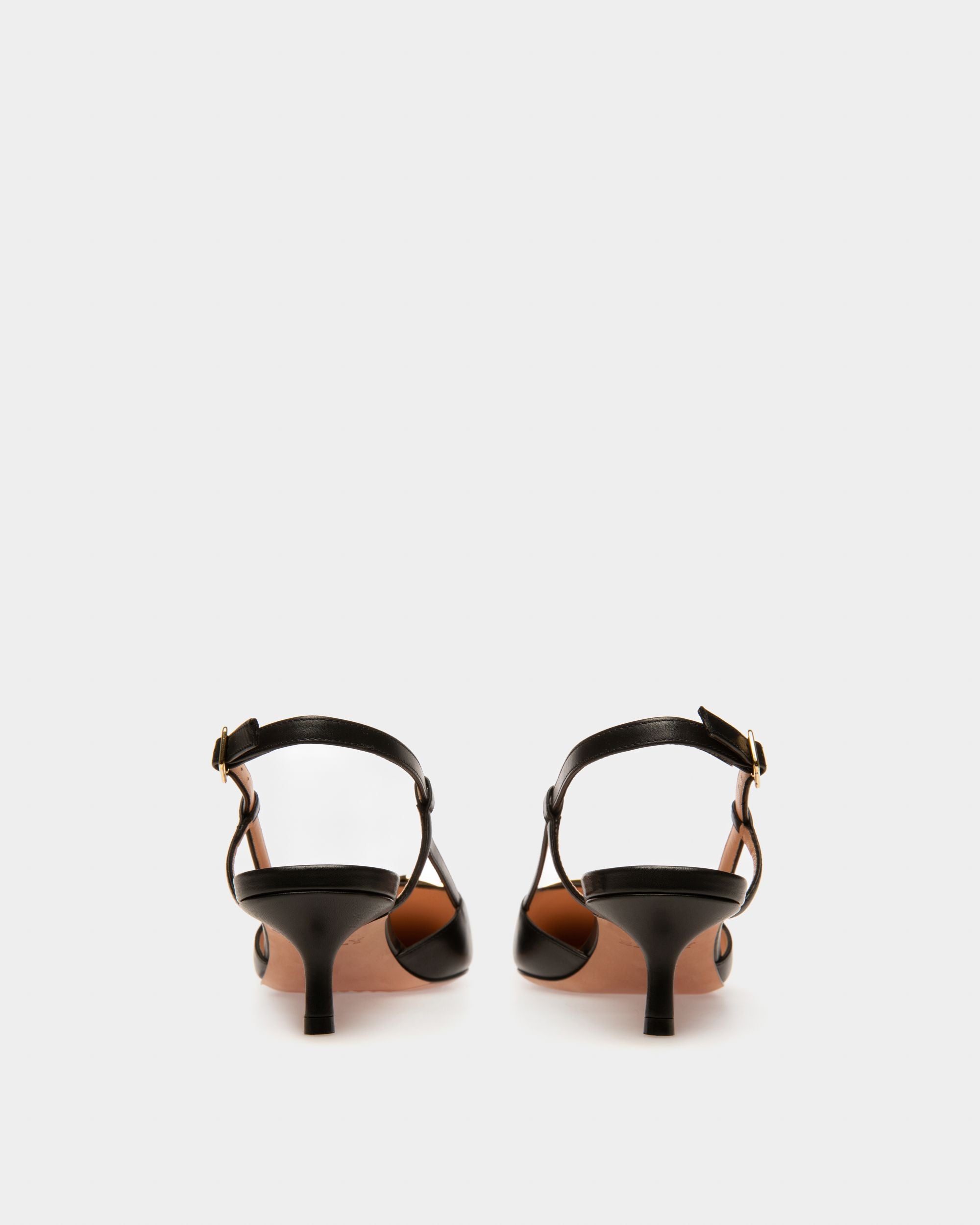 Eva Décolleté In Pelle Nera - Donna - Bally - 03