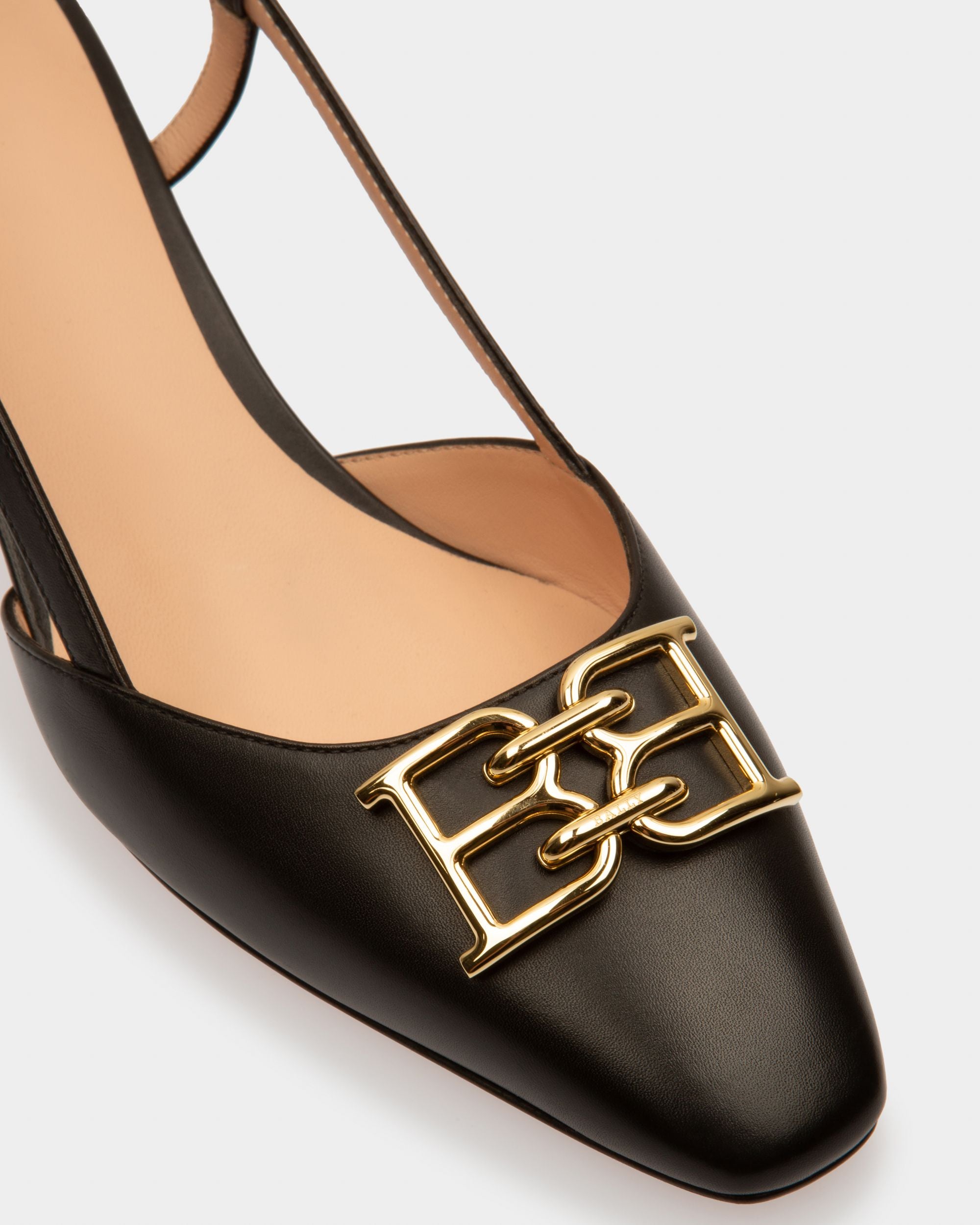 Eva Décolleté In Pelle Nera - Donna - Bally - 04