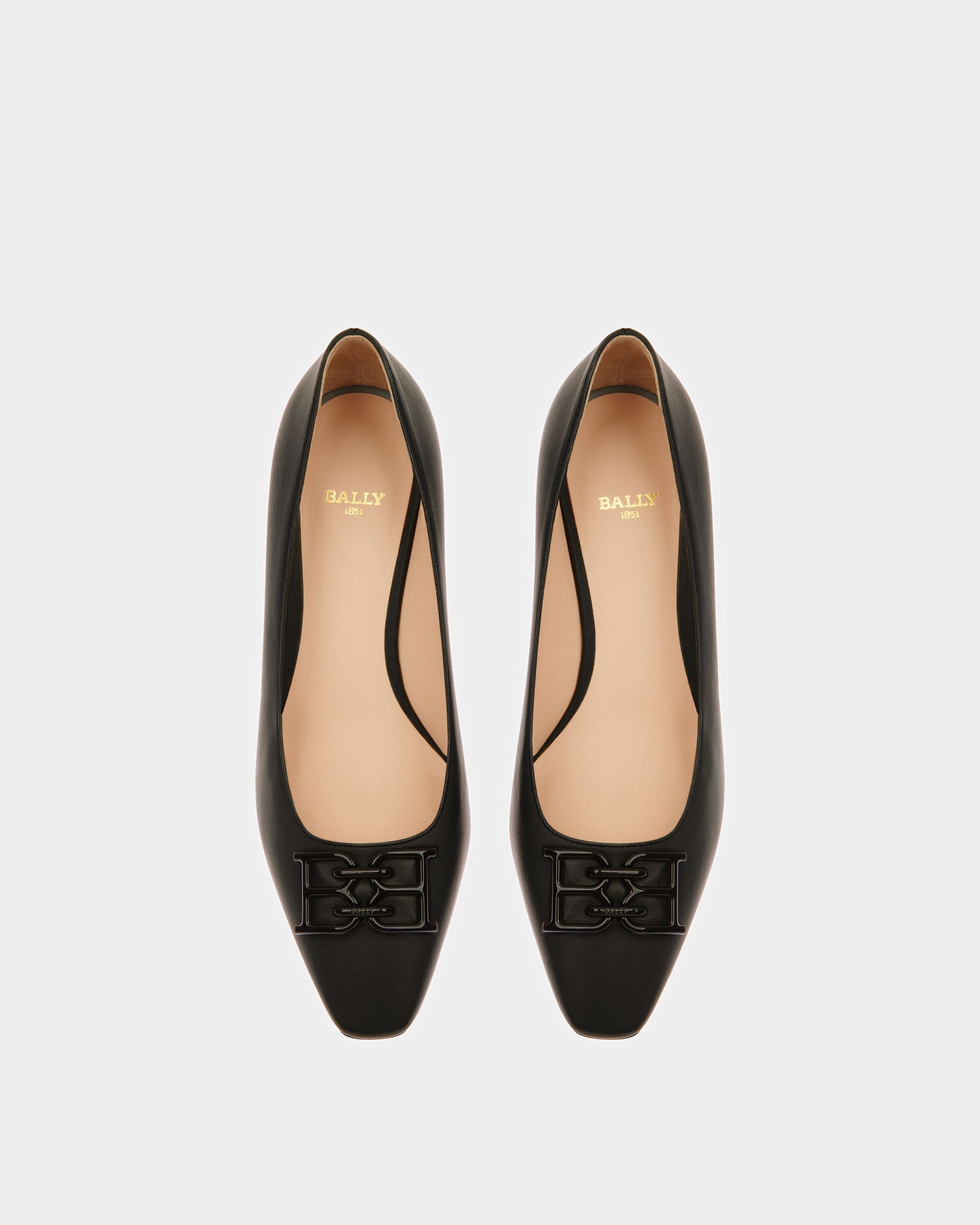 Evanca Décolleté In Pelle Nera - Donna - Bally - 02