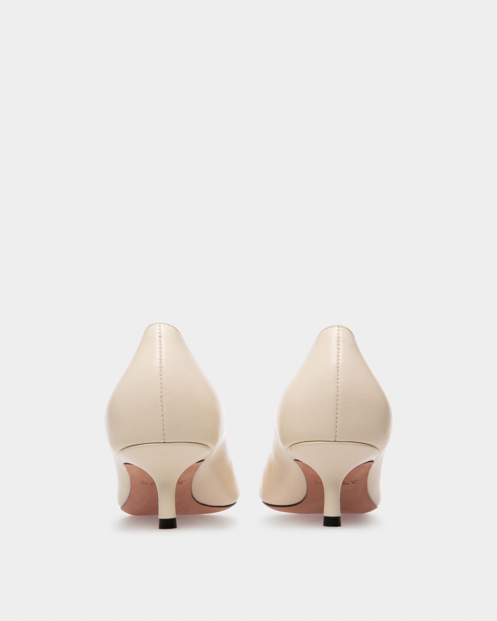 Evanca Décolleté In Pelle Avorio - Donna - Bally - 04