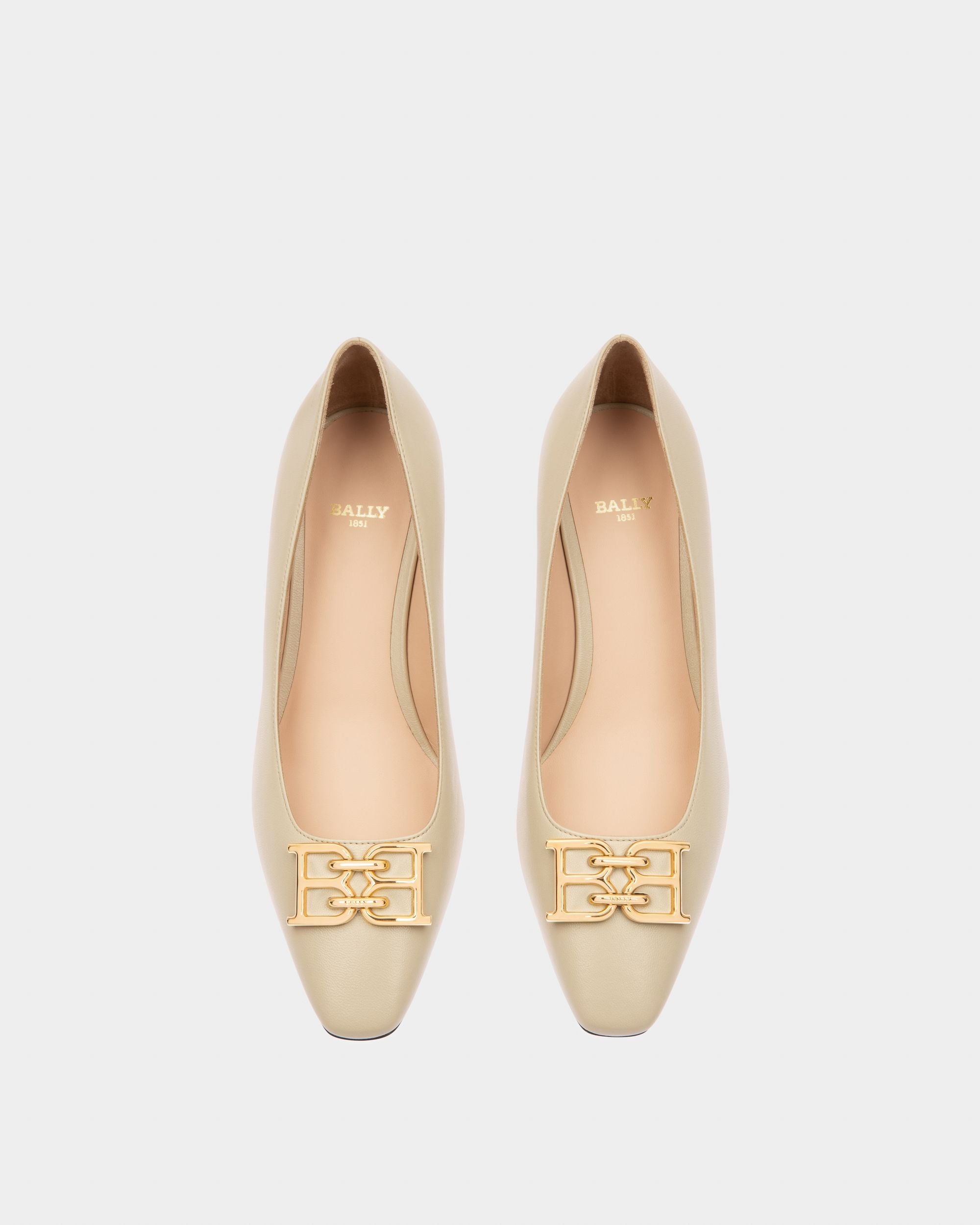 Evanca Décolleté In Pelle Beige - Donna - Bally - 02