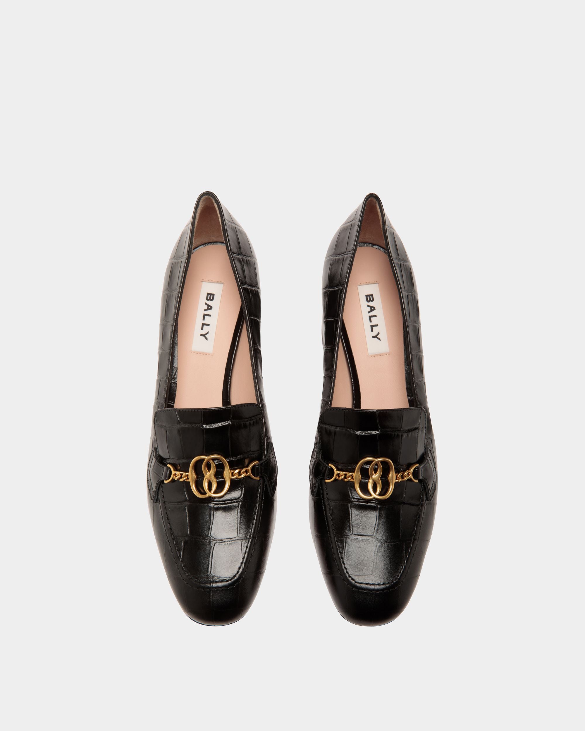 Daily Emblem Pumps In Black Leather - Donna - Bally - 04