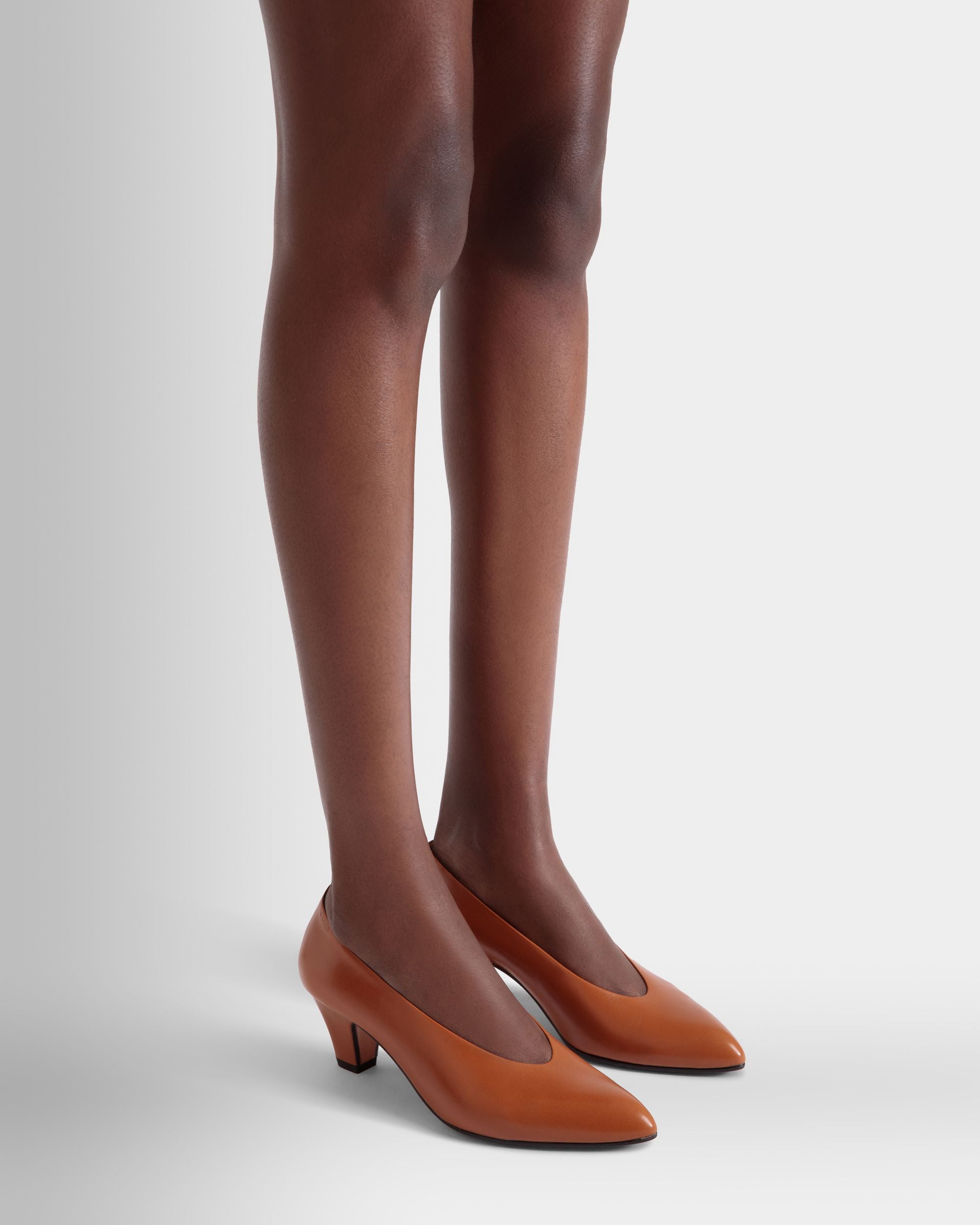 Décolleté Alva In Pelle Marrone - Donna - Bally - 02