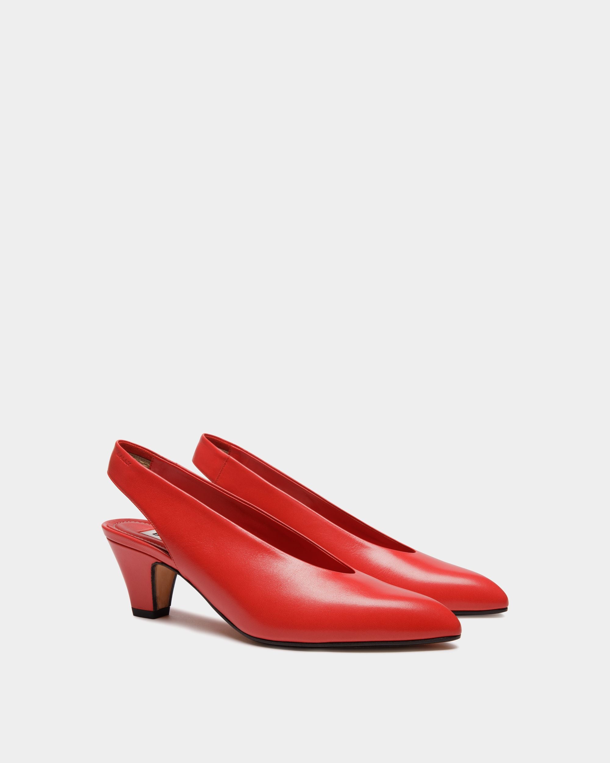 Décolleté Alva In Pelle Rossa - Donna - Bally - 03