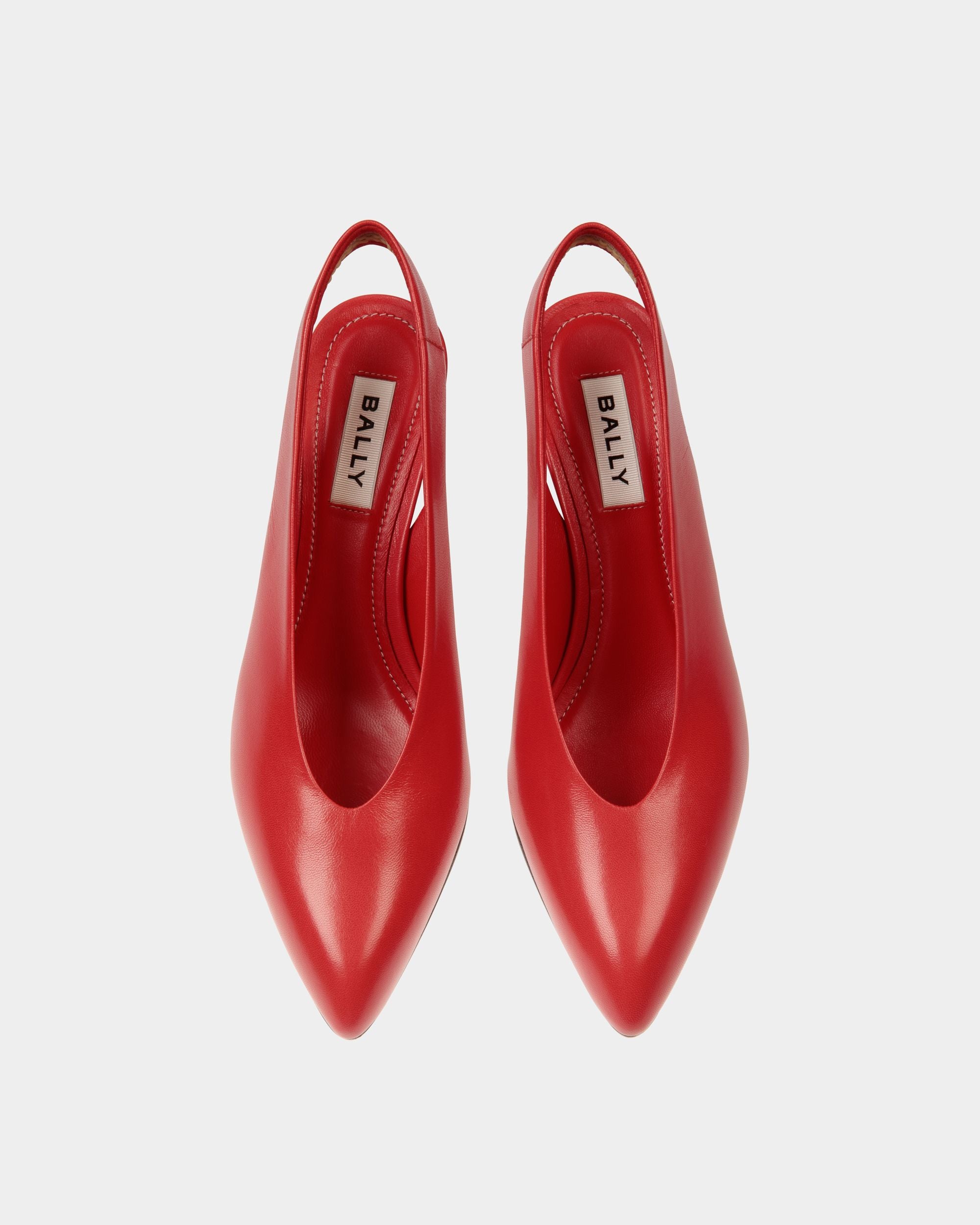 Décolleté Alva In Pelle Rossa - Donna - Bally - 05