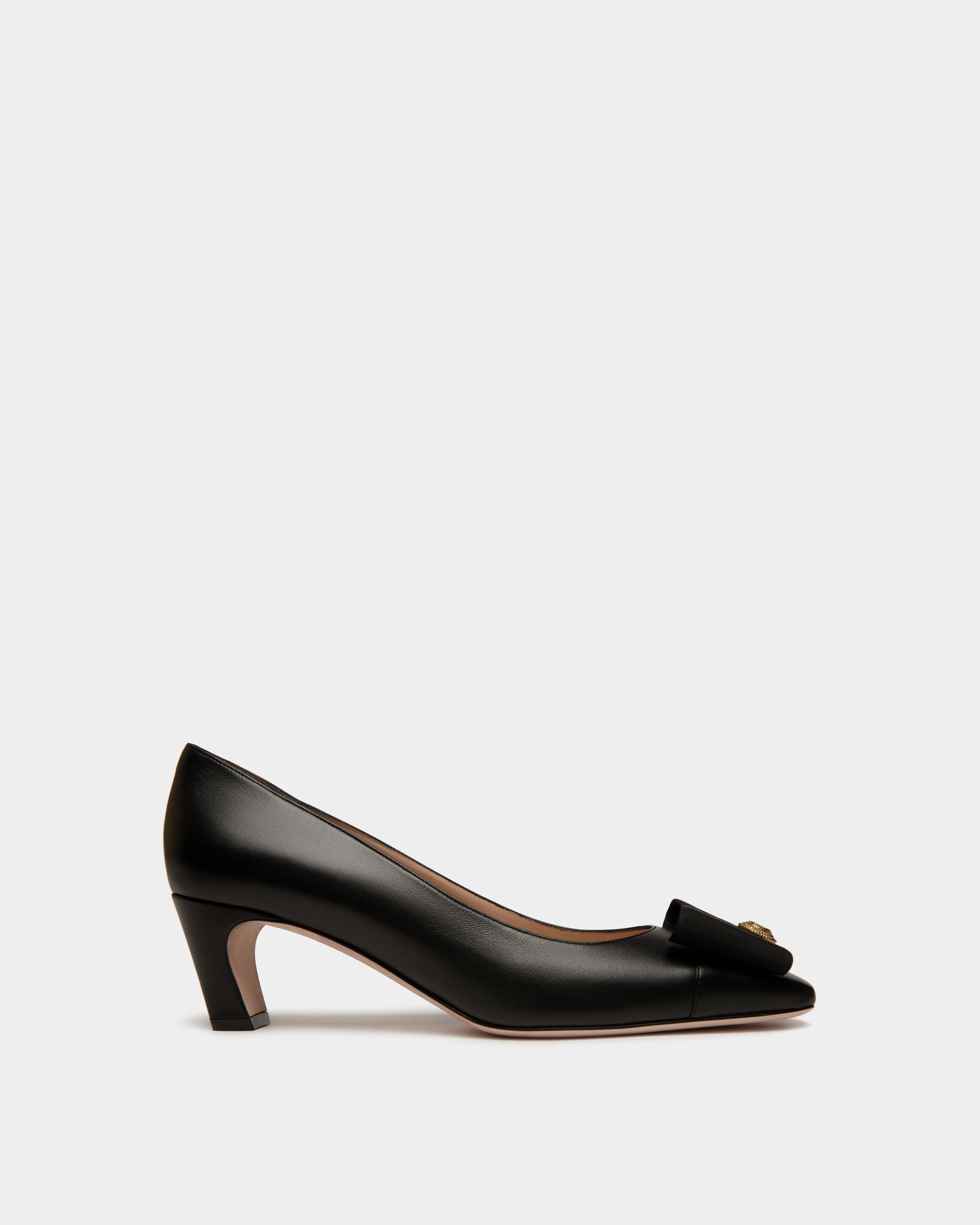 Décolleté B-Bow In Pelle Nera - Donna - Bally - 01