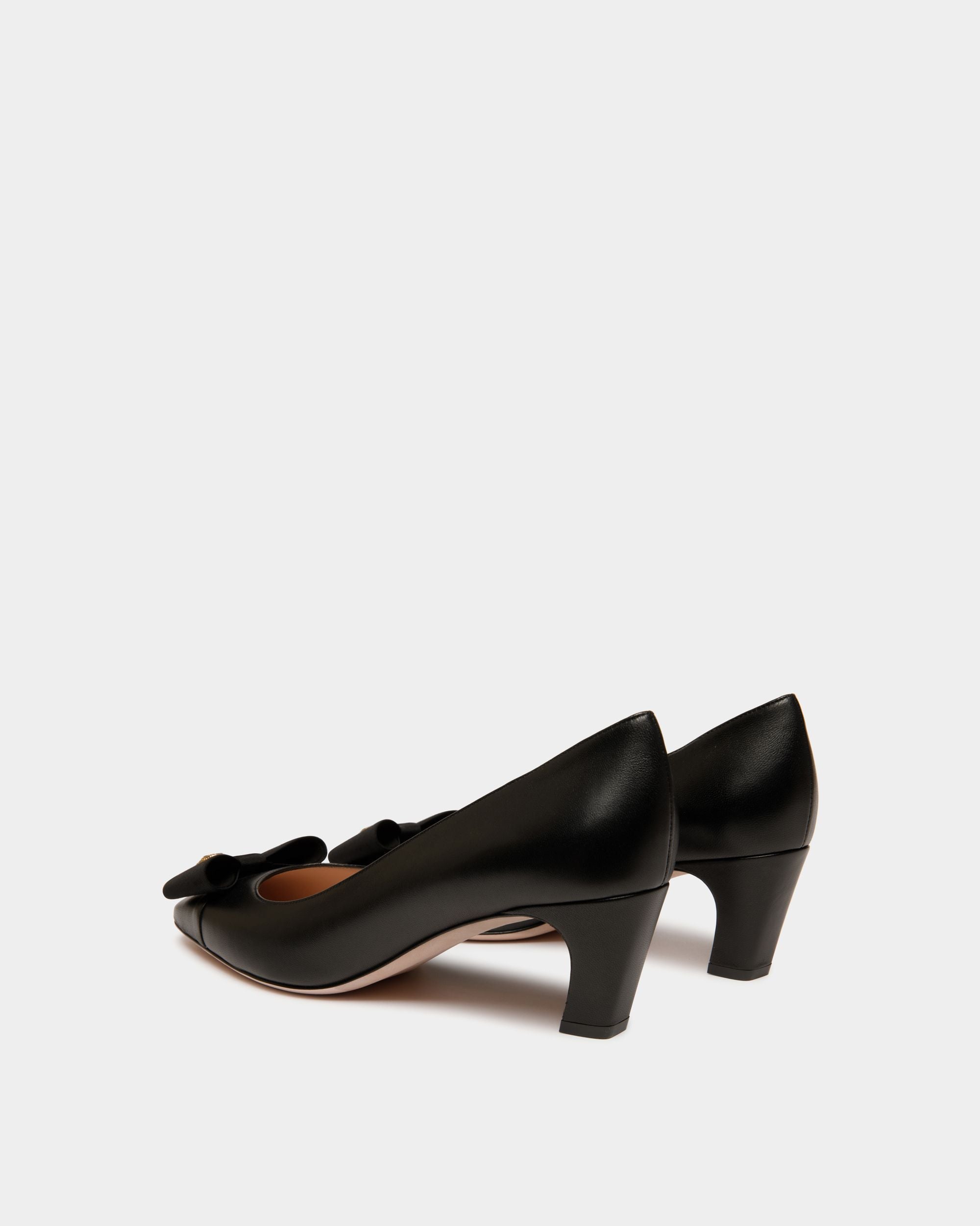 Décolleté B-Bow In Pelle Nera - Donna - Bally - 04