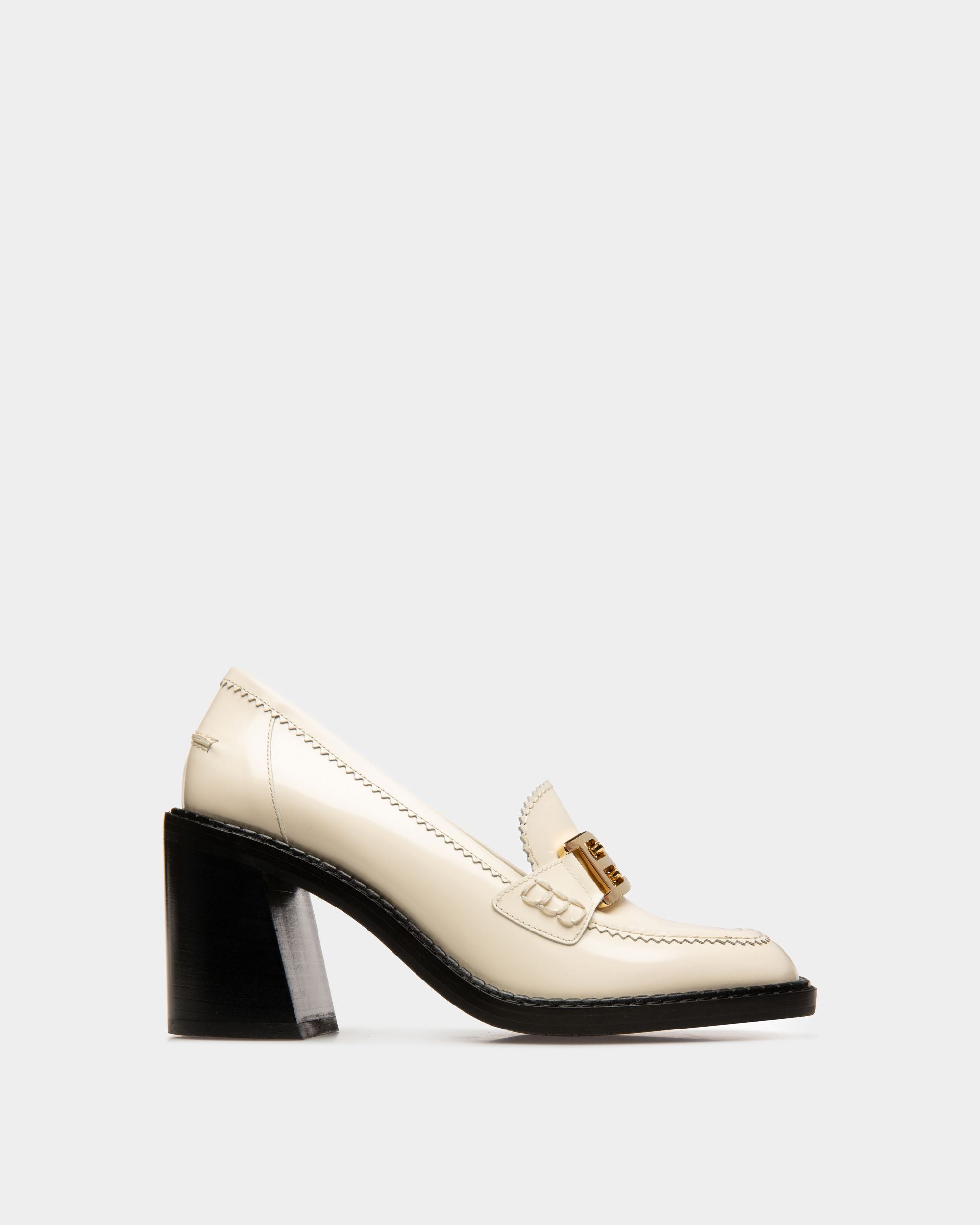 Ellyane Décolleté In Pelle Avorio - Donna - Bally - 01