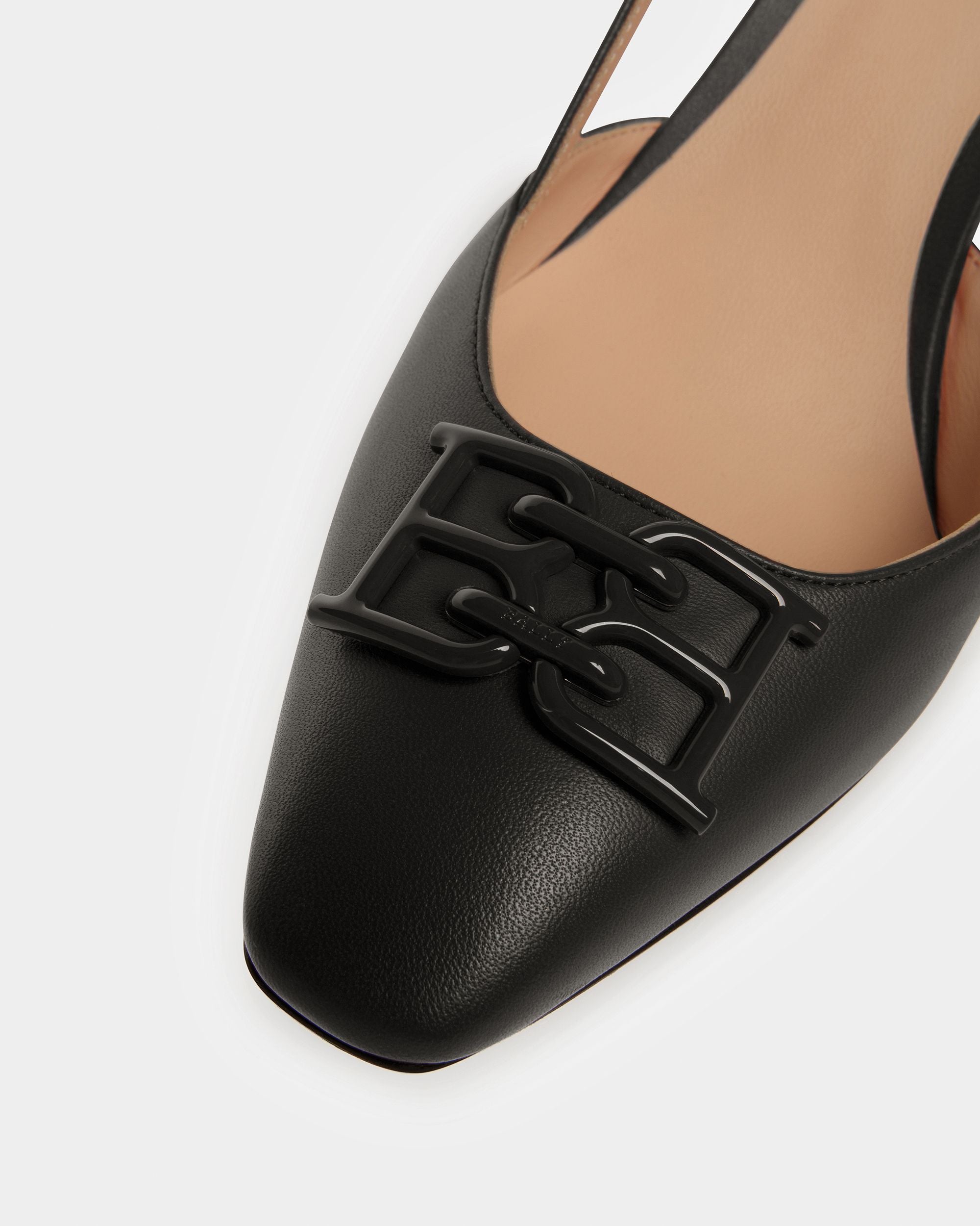 Eva Décolleté In Pelle Nera - Donna - Bally - 04