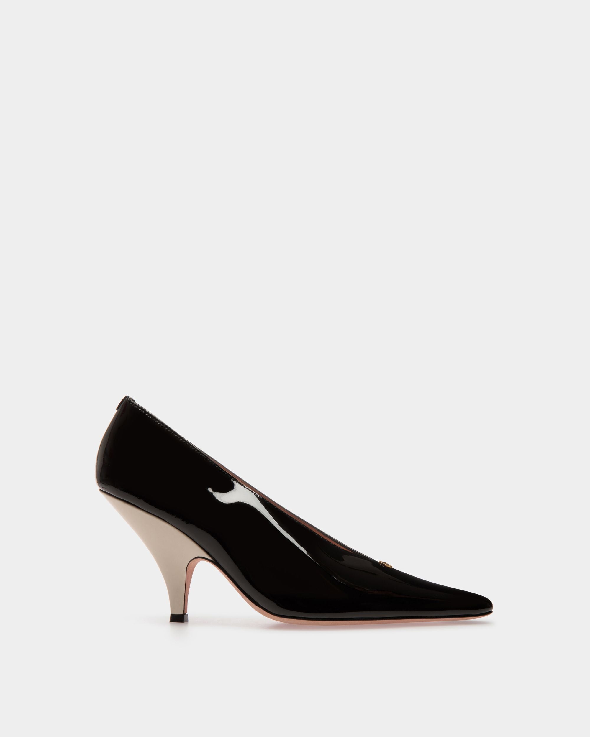 Décolleté Katy In Pelle Nera E Avorio - Donna - Bally - 01