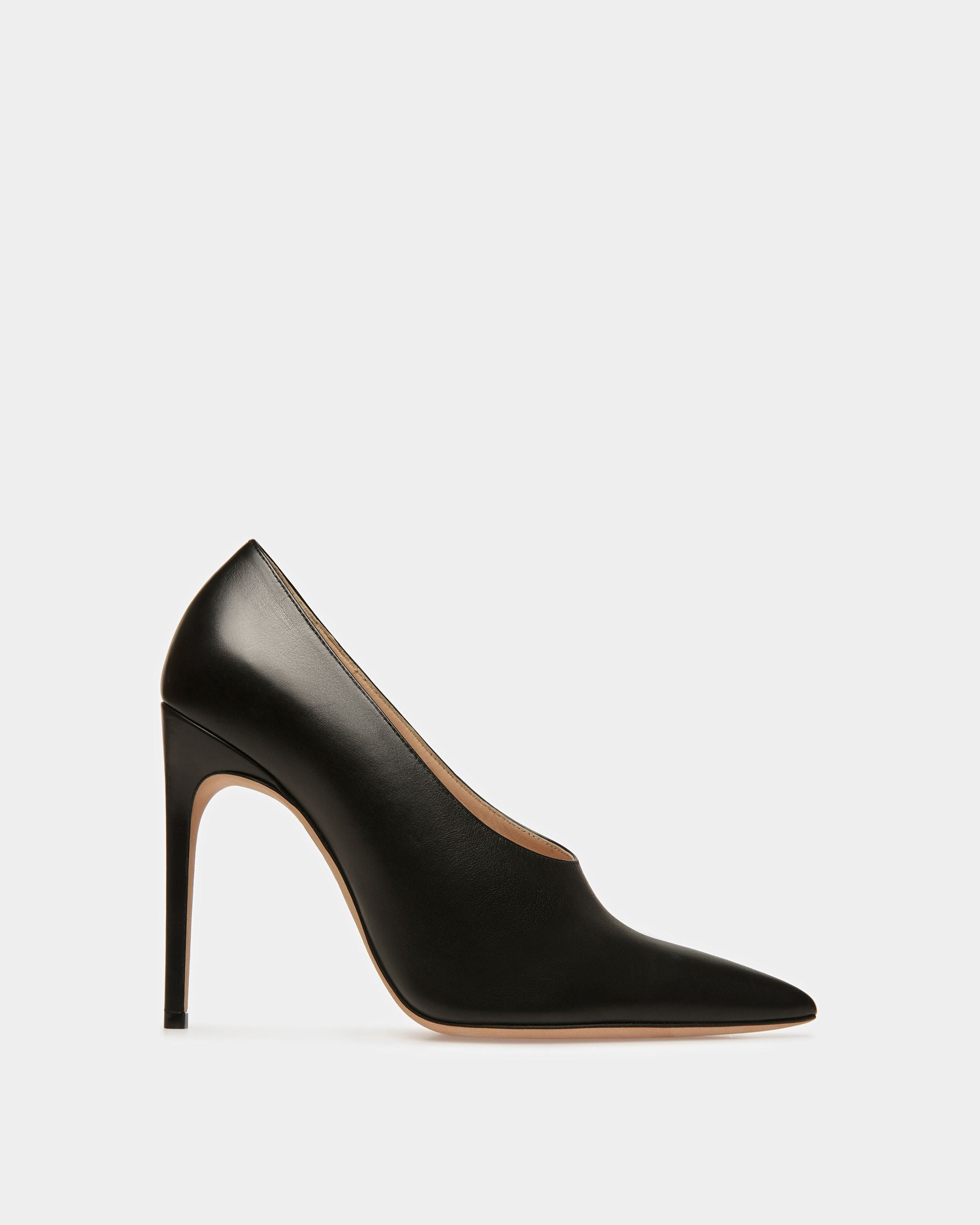Ninfa Décolleté In Pelle Nera - Donna - Bally - 01
