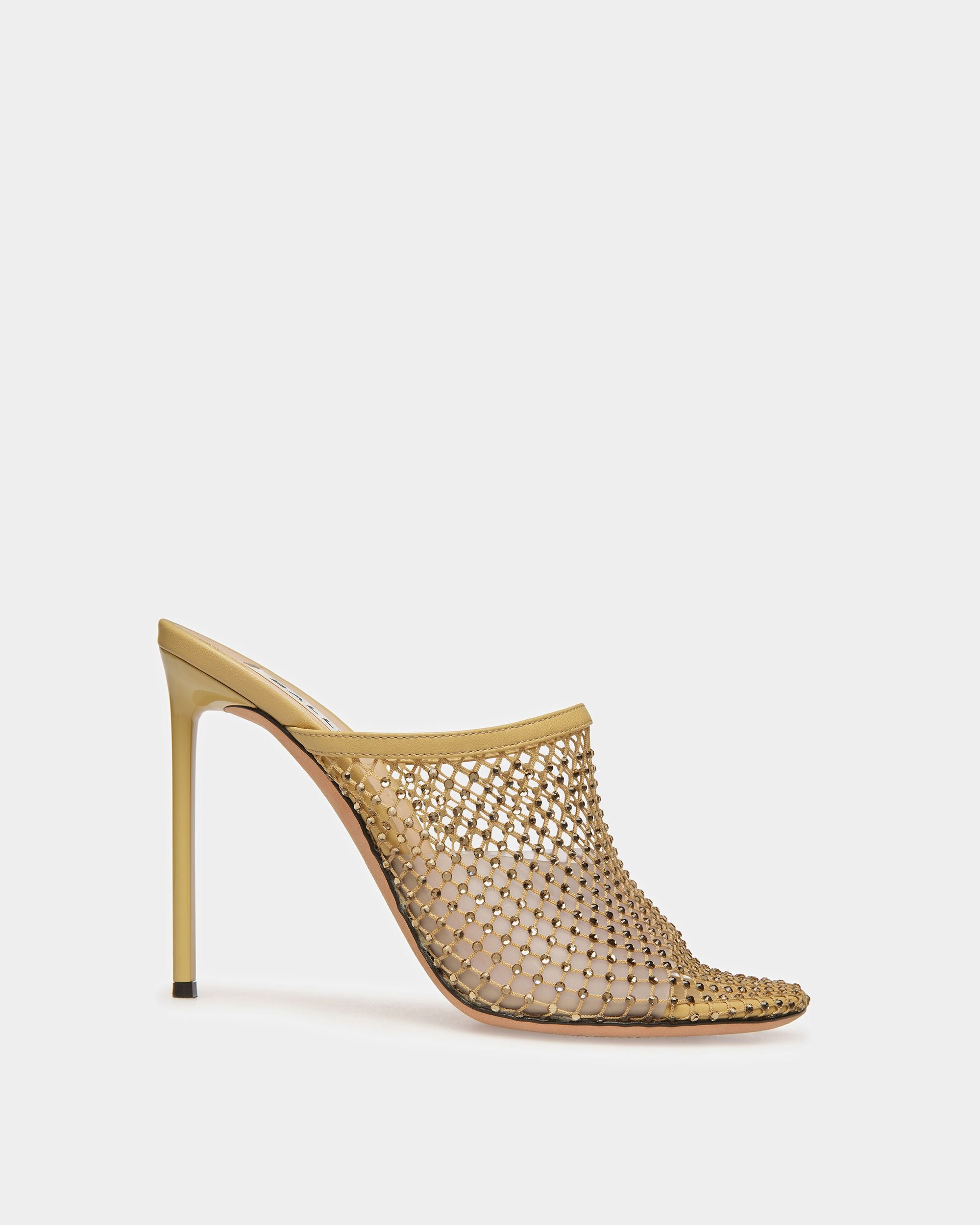 Mule Crystal Fishnet In Mesh Con Cristalli - Donna - Bally - 01