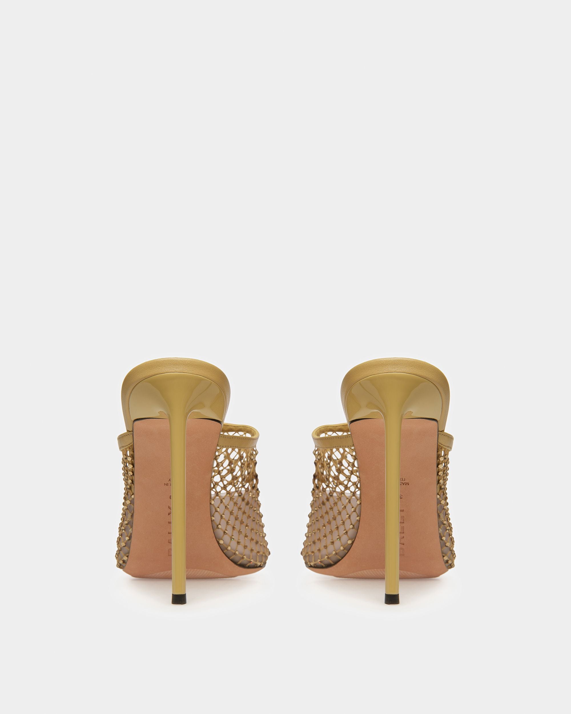 Mule Crystal Fishnet In Mesh Con Cristalli - Donna - Bally - 04