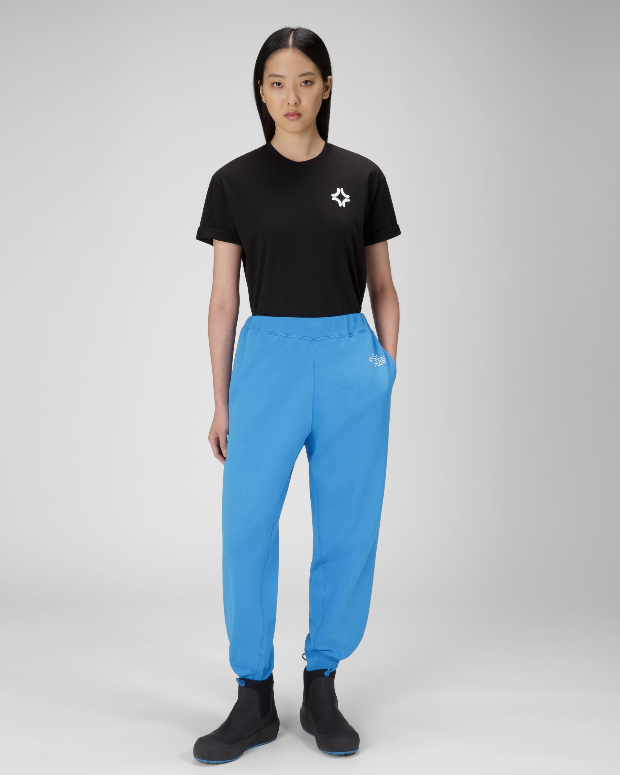 Joggers Bally Peak Outlook In Cotone Organico Colore Blu - Donna - Bally - 05