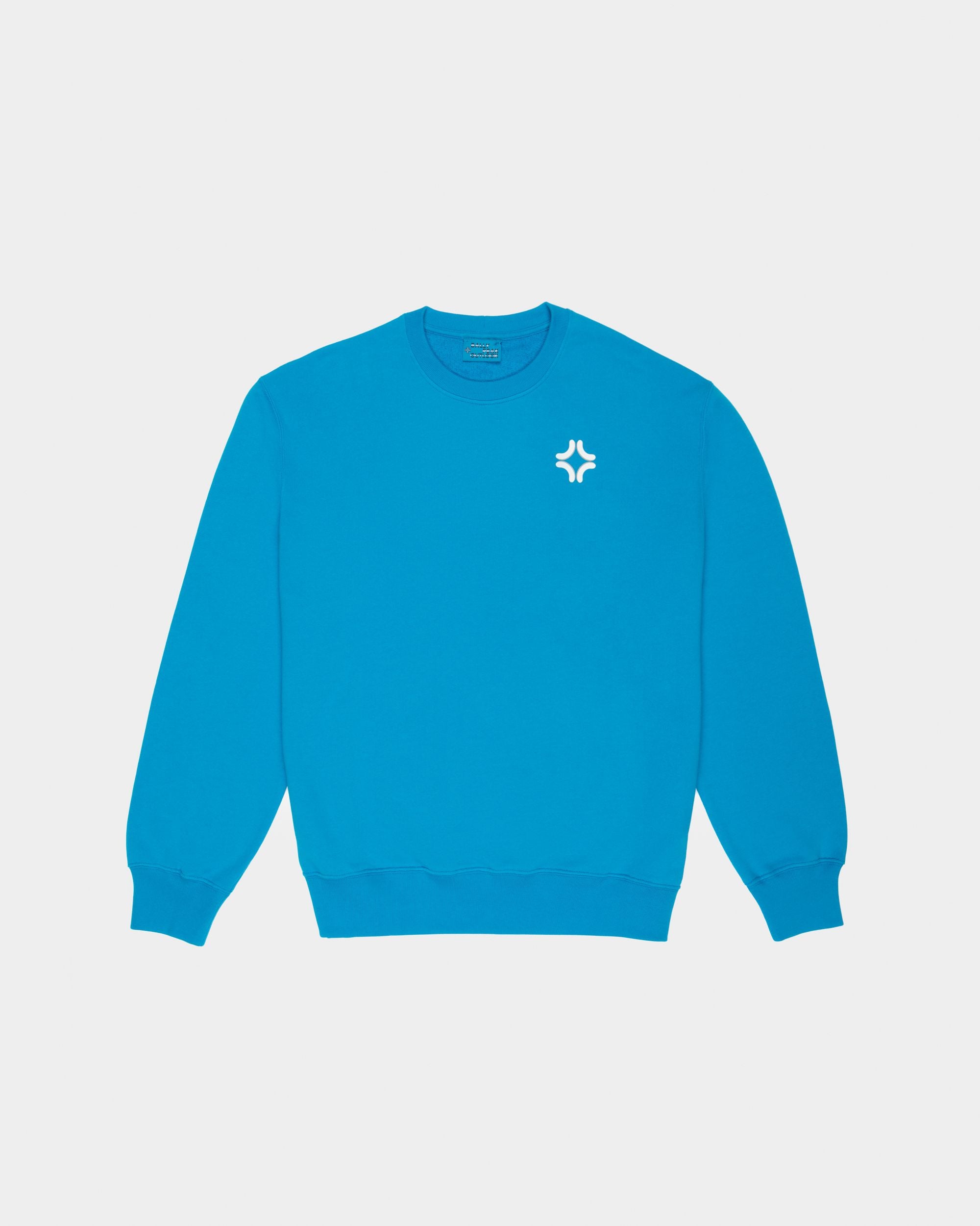 Felpa Girocollo Bally Peak Outlook In Cotone Organico Colore Blu - Donna - Bally - 01