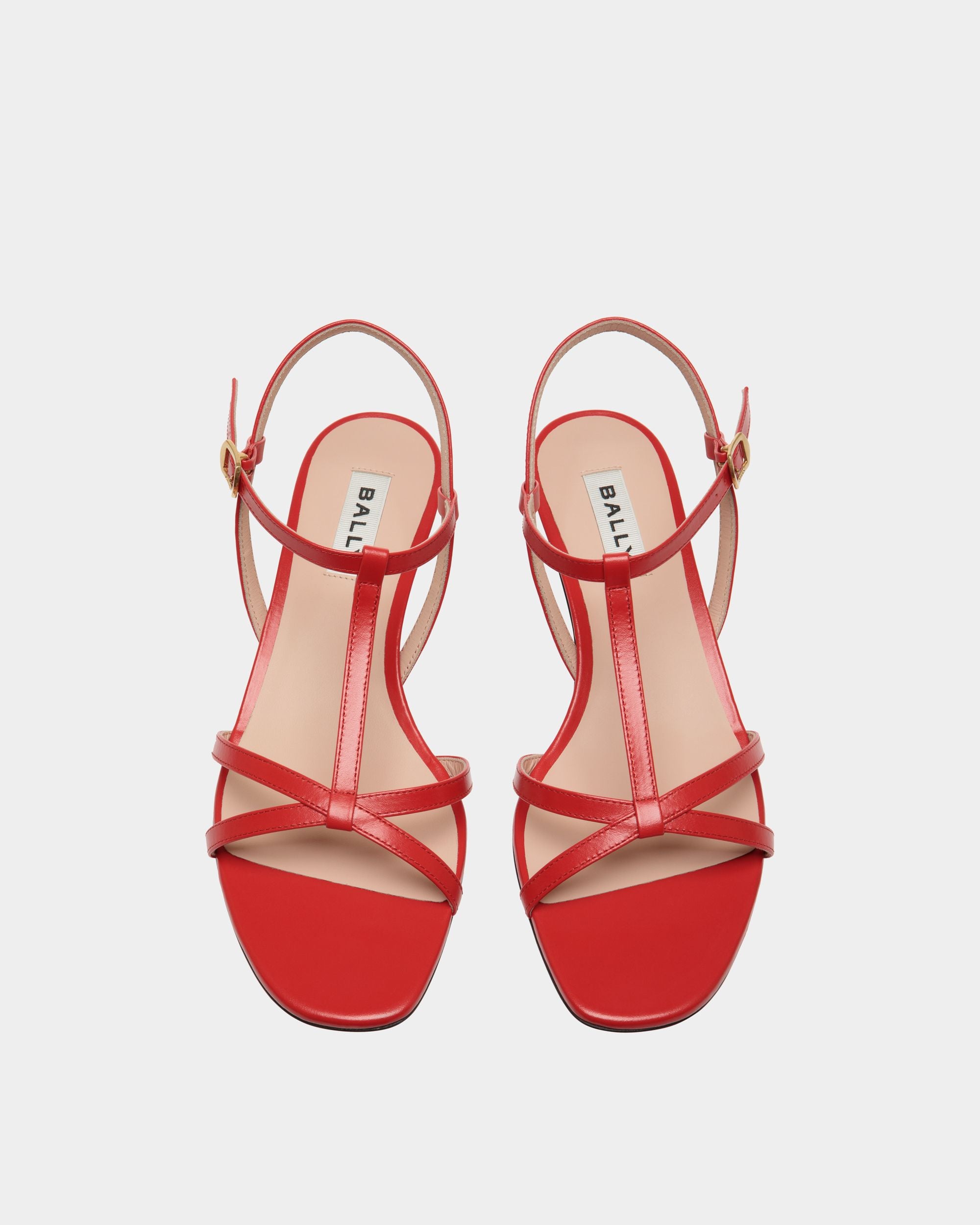 Sylt Sandal In Red Leather - Donna - Bally - 04