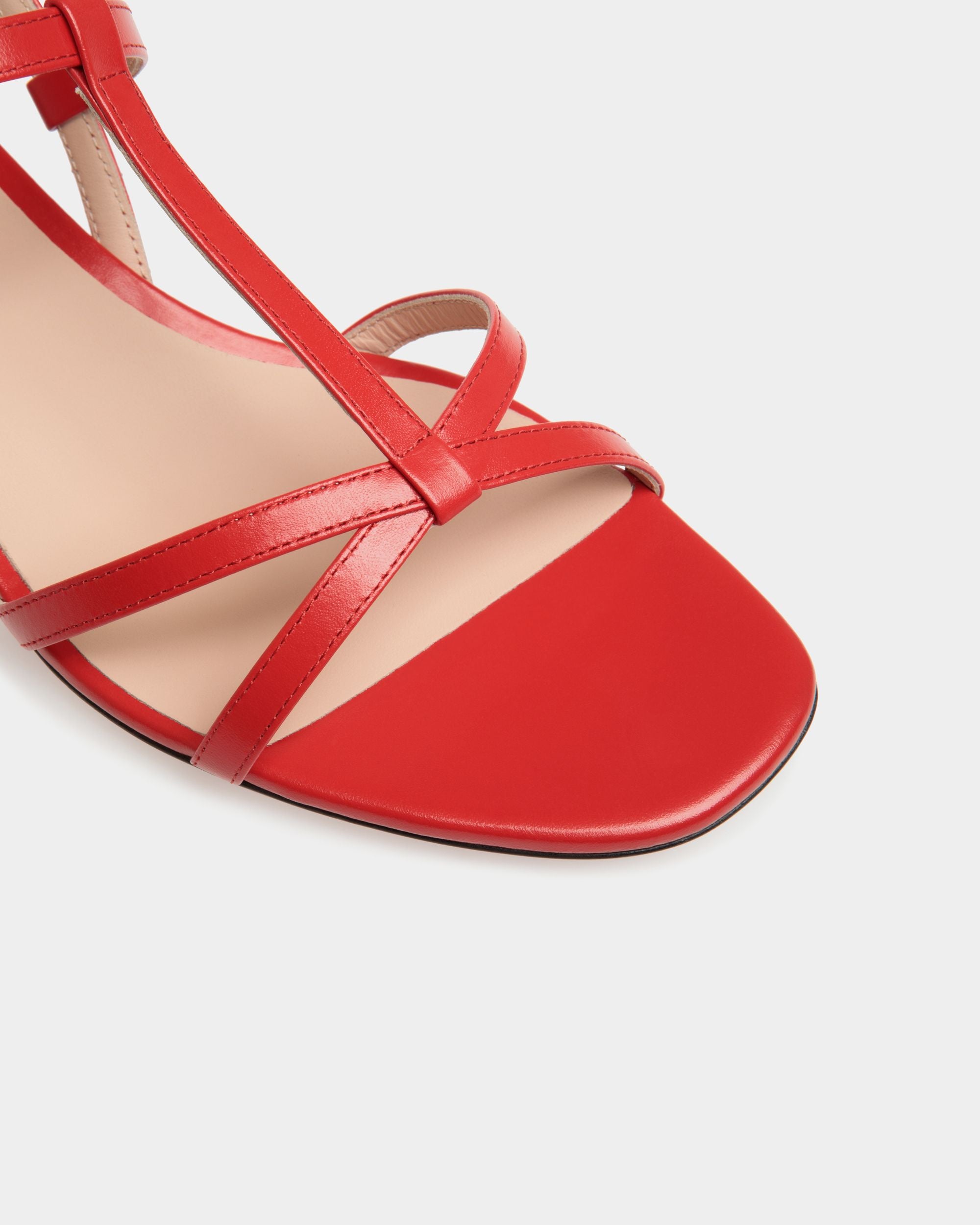 Sylt Sandal In Red Leather - Donna - Bally - 05