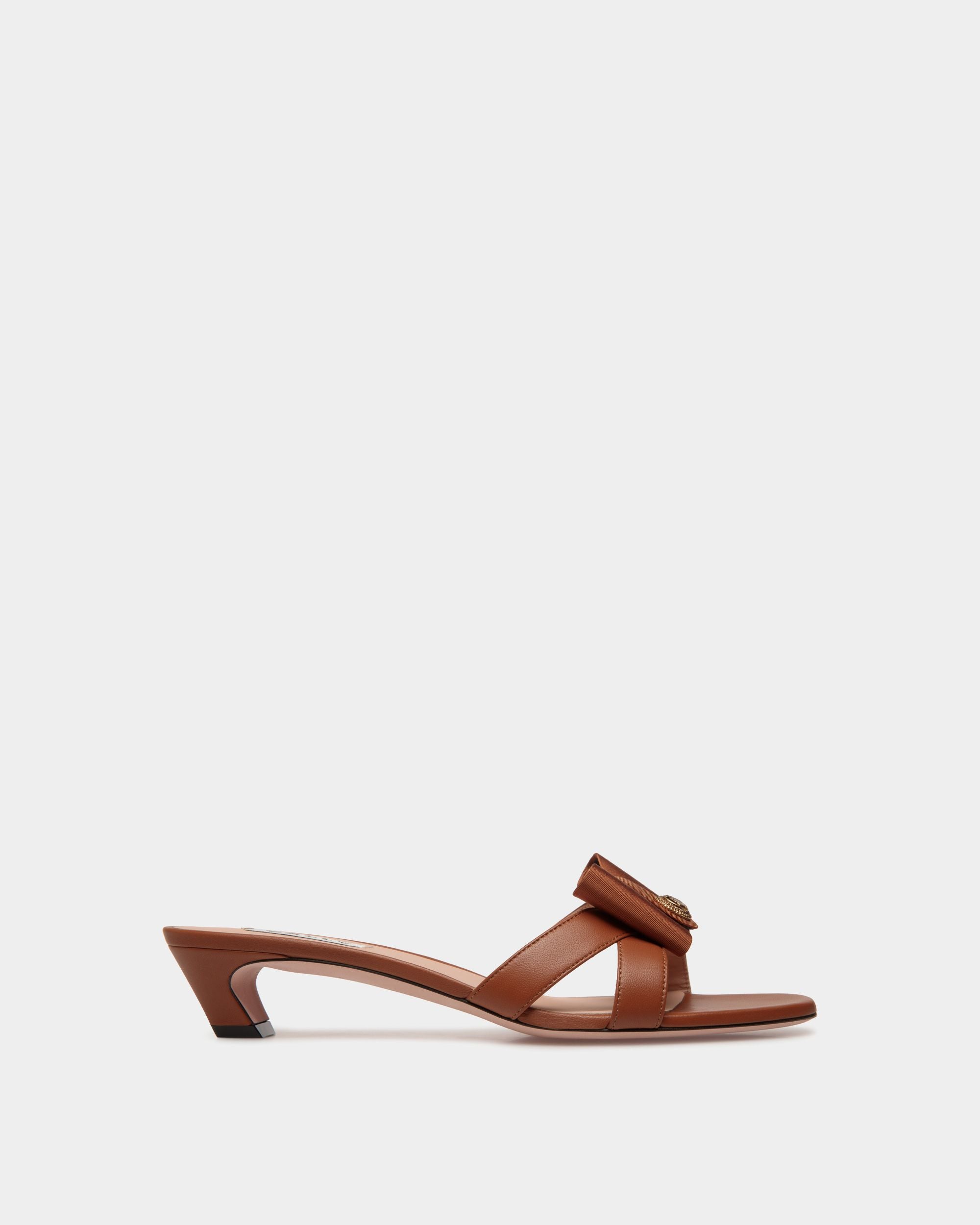 Sandalo B-Bow In Pelle Marrone - Donna - Bally - 01