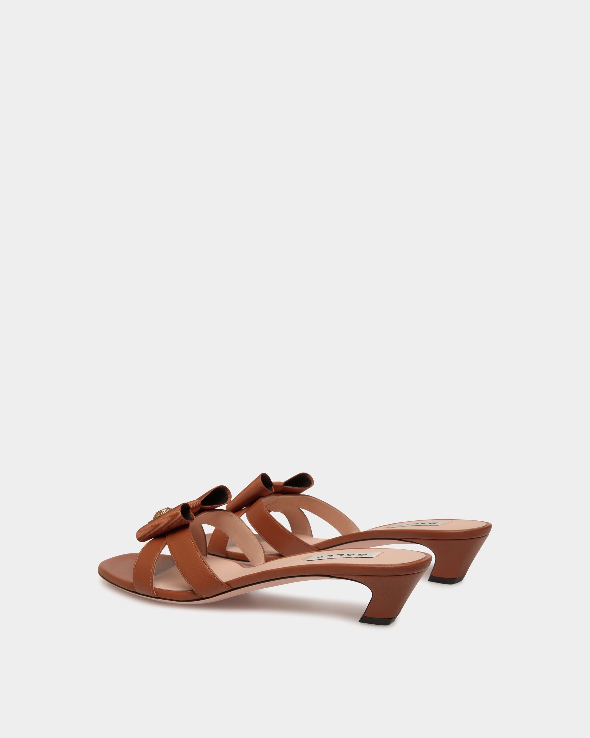 Sandalo B-Bow In Pelle Marrone - Donna - Bally - 04