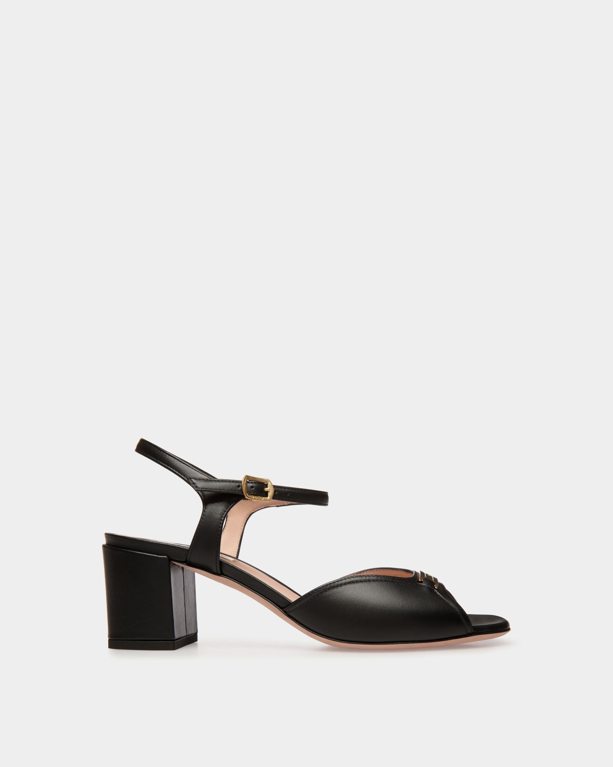 Sandalo Deco In Pelle Nera - Donna - Bally - 01