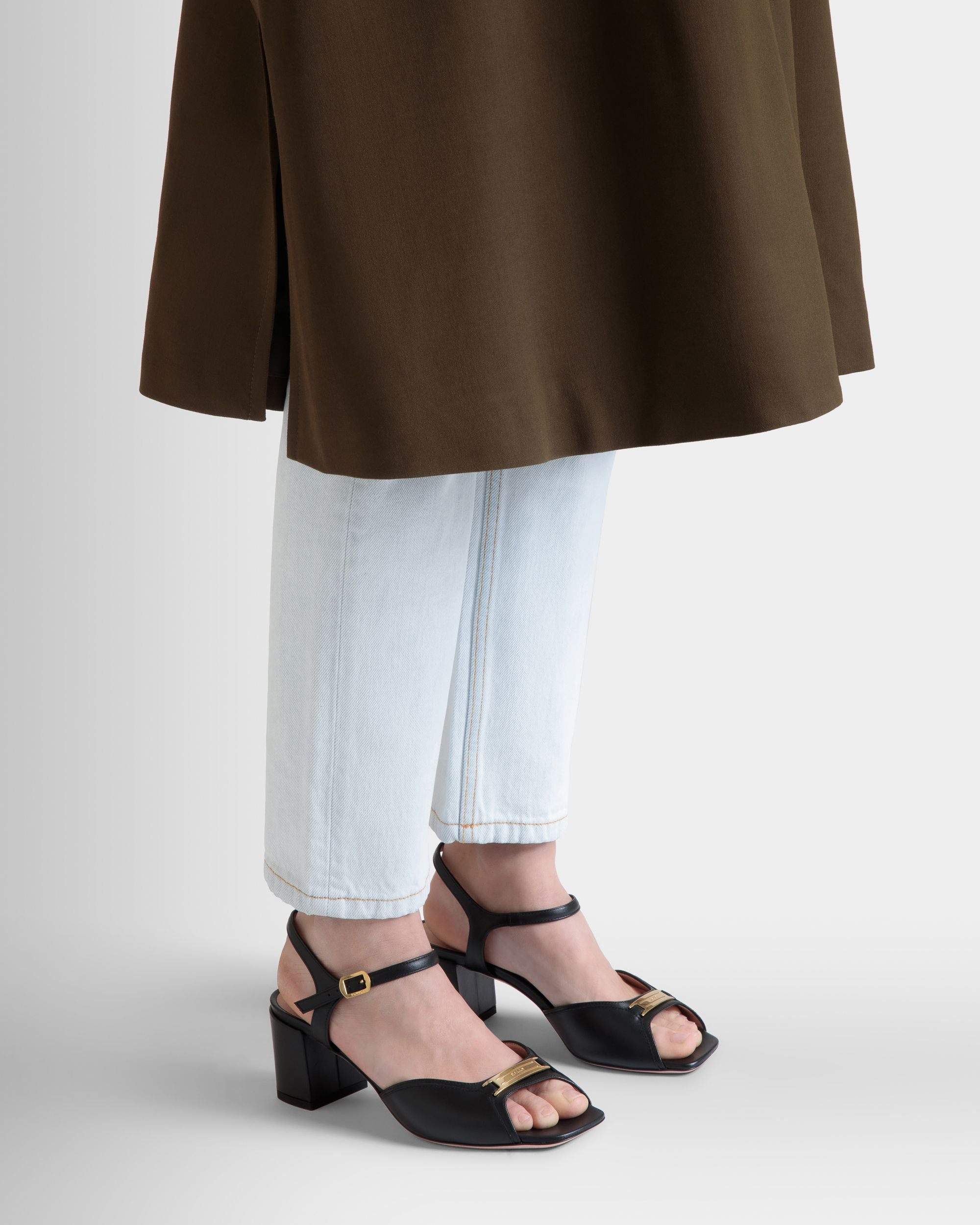 Sandalo Deco In Pelle Nera - Donna - Bally - 02