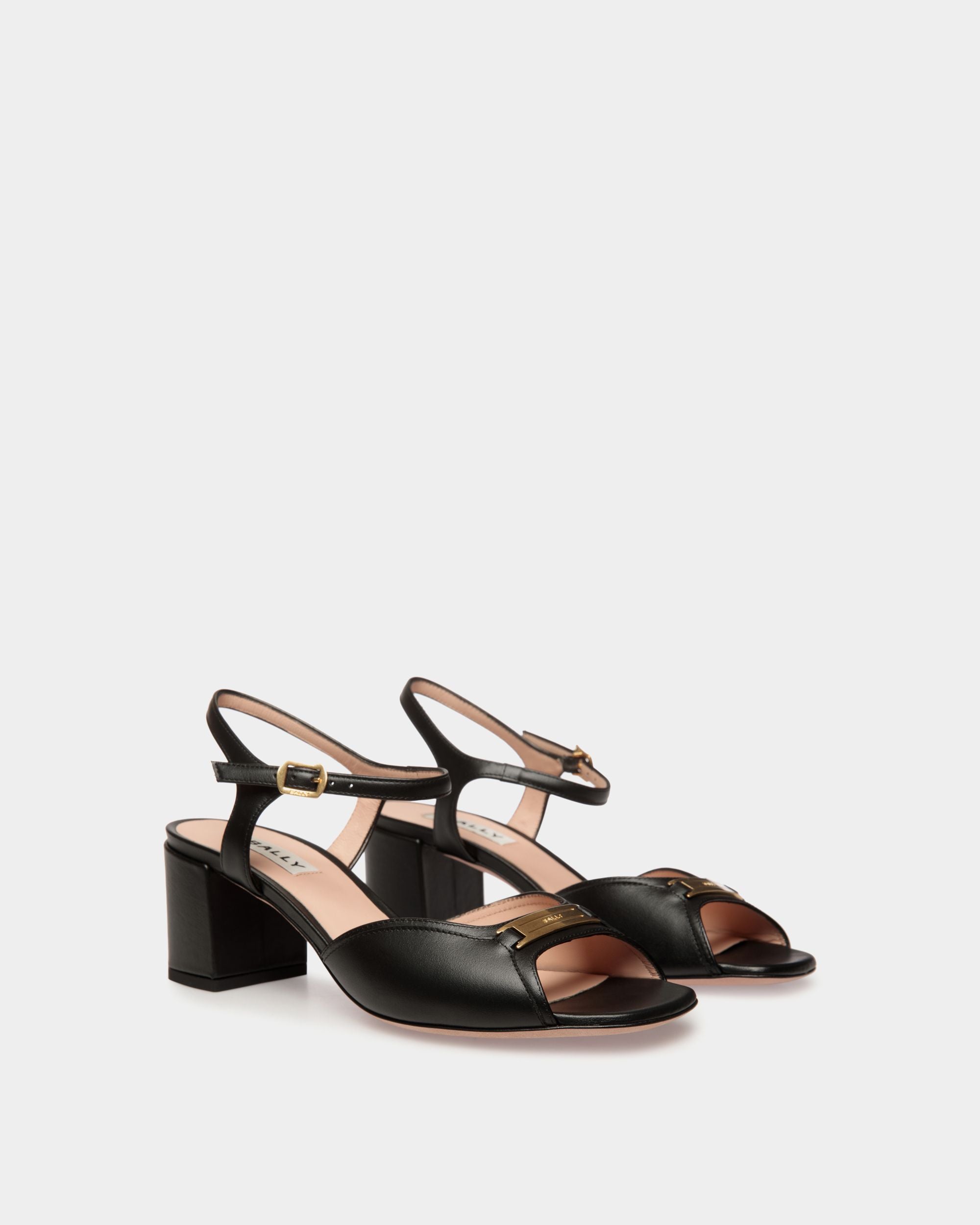 Sandalo Deco In Pelle Nera - Donna - Bally - 03
