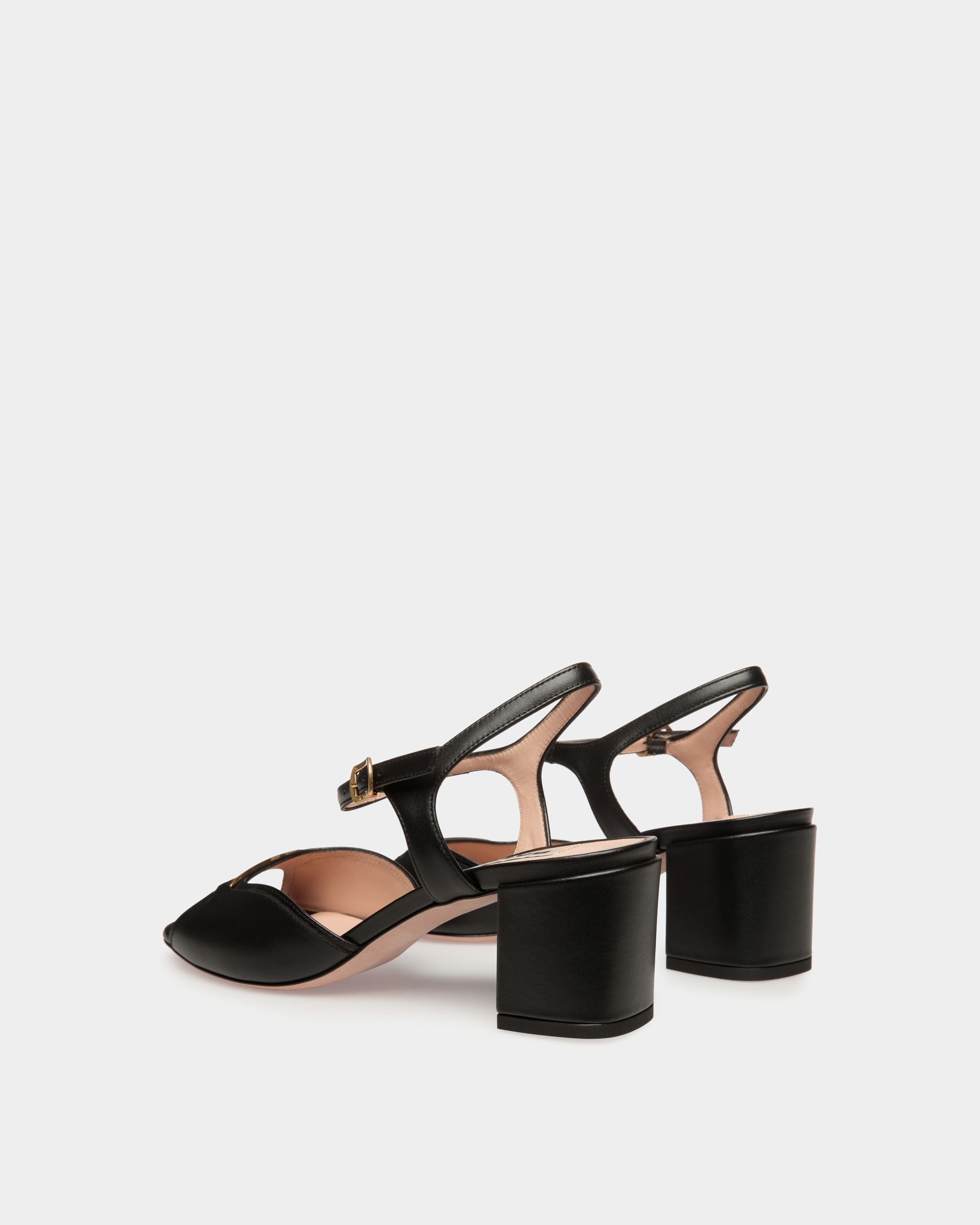 Sandalo Deco In Pelle Nera - Donna - Bally - 04