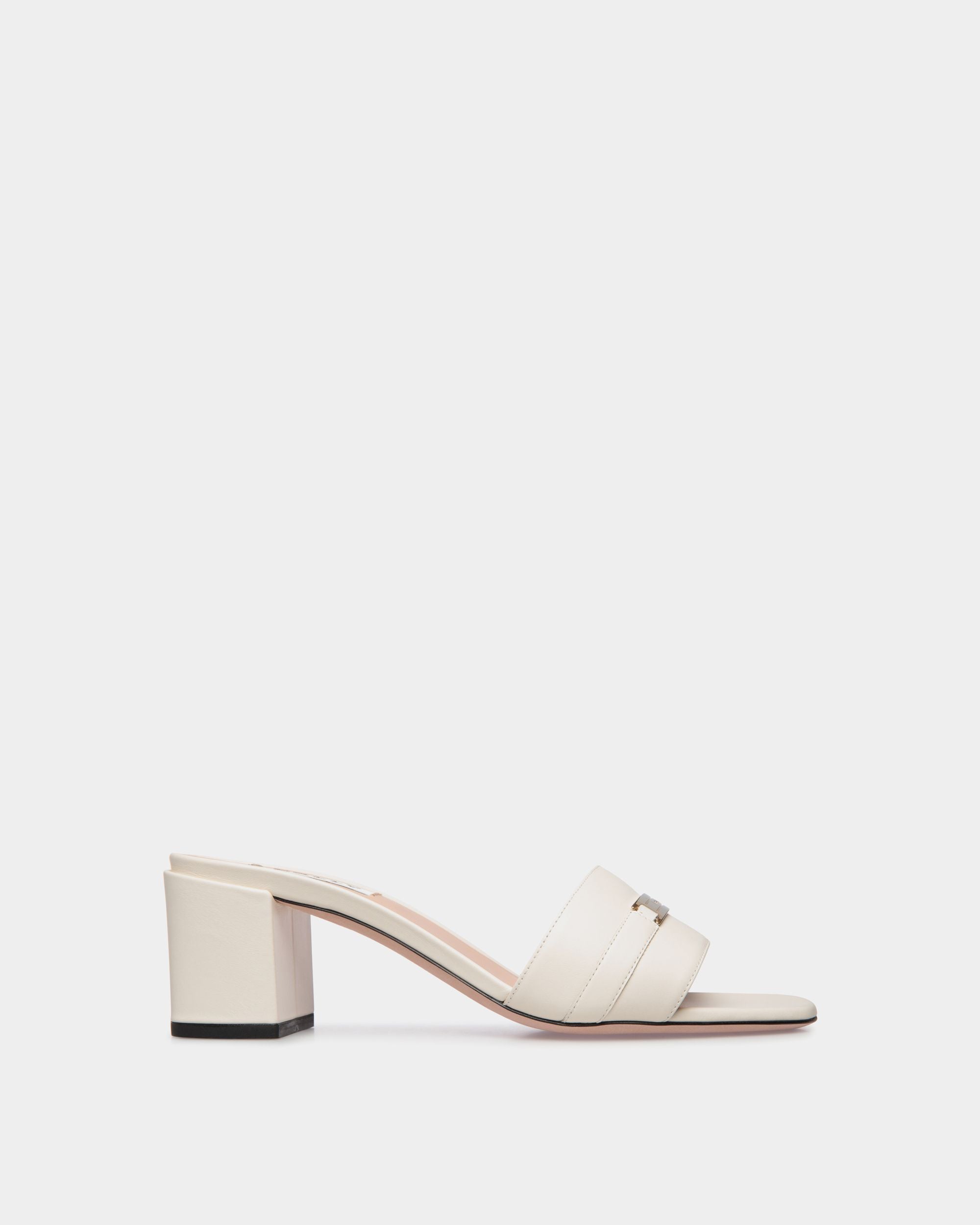 Sandalo Deco In Pelle Bianca - Donna - Bally - 01