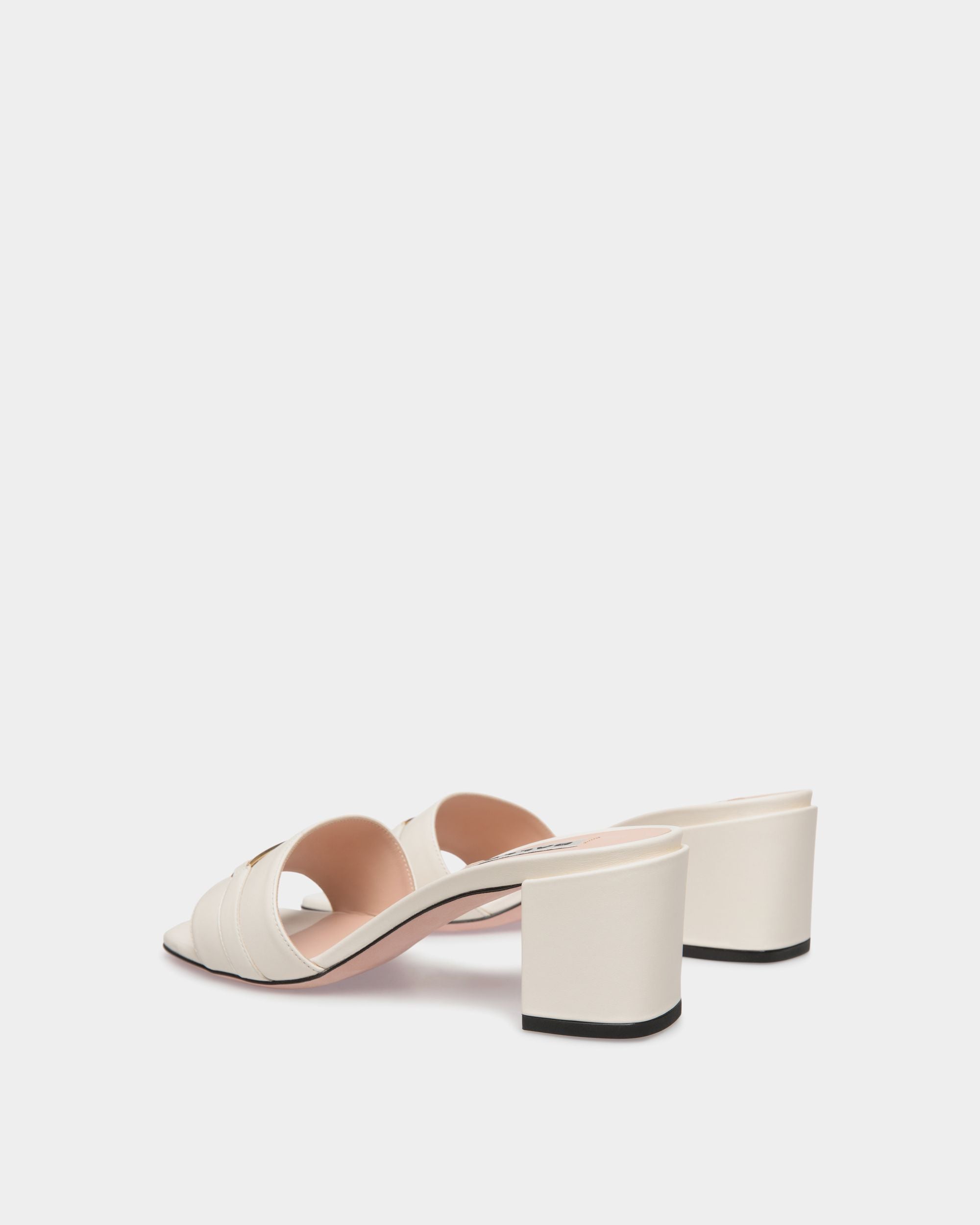 Sandalo Deco In Pelle Bianca - Donna - Bally - 04