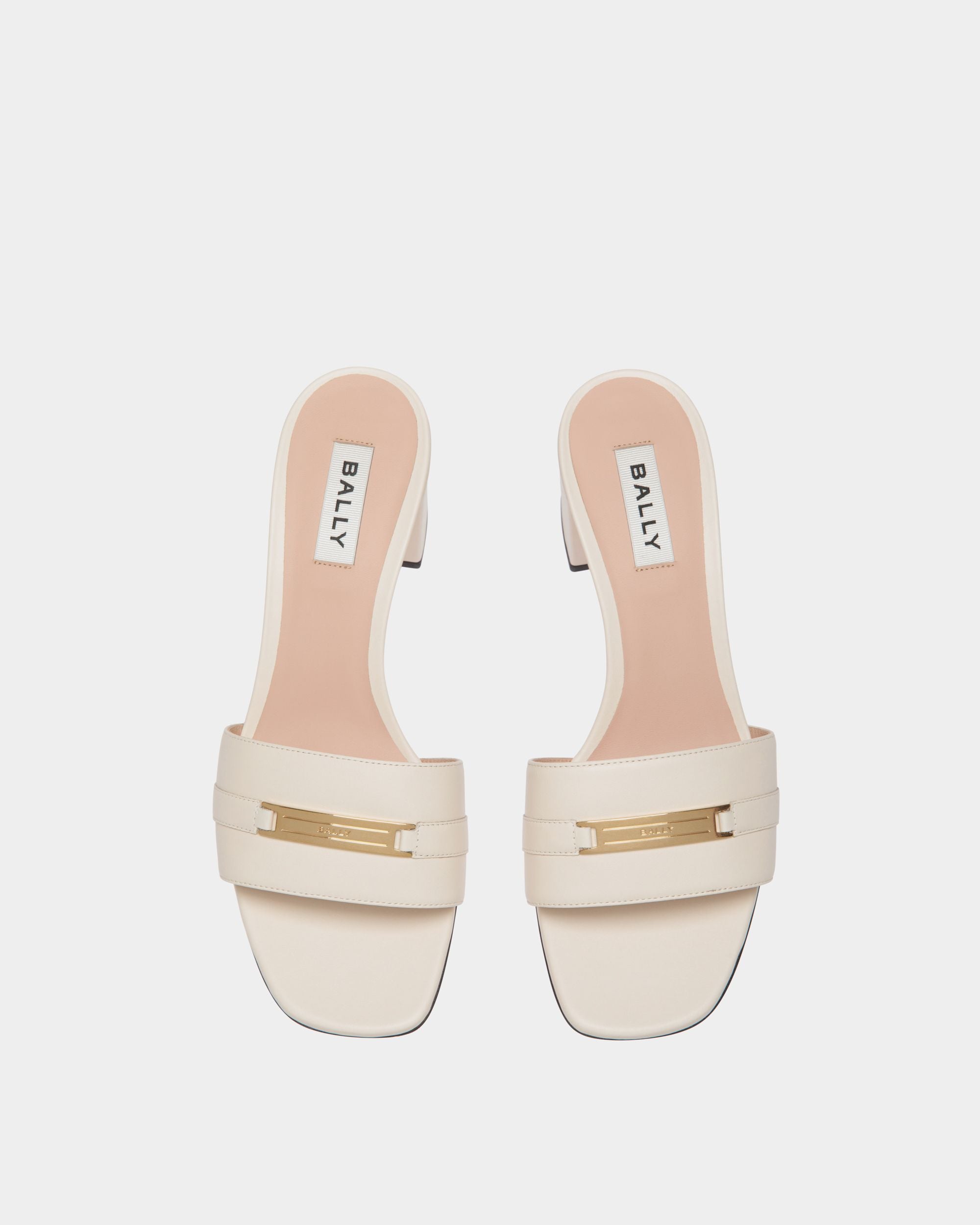 Sandalo Deco In Pelle Bianca - Donna - Bally - 05