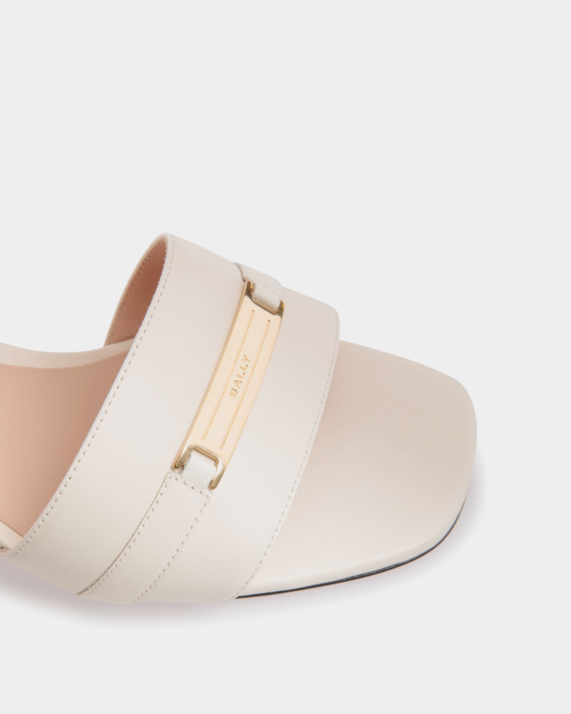 Sandalo Deco In Pelle Bianca - Donna - Bally - 06