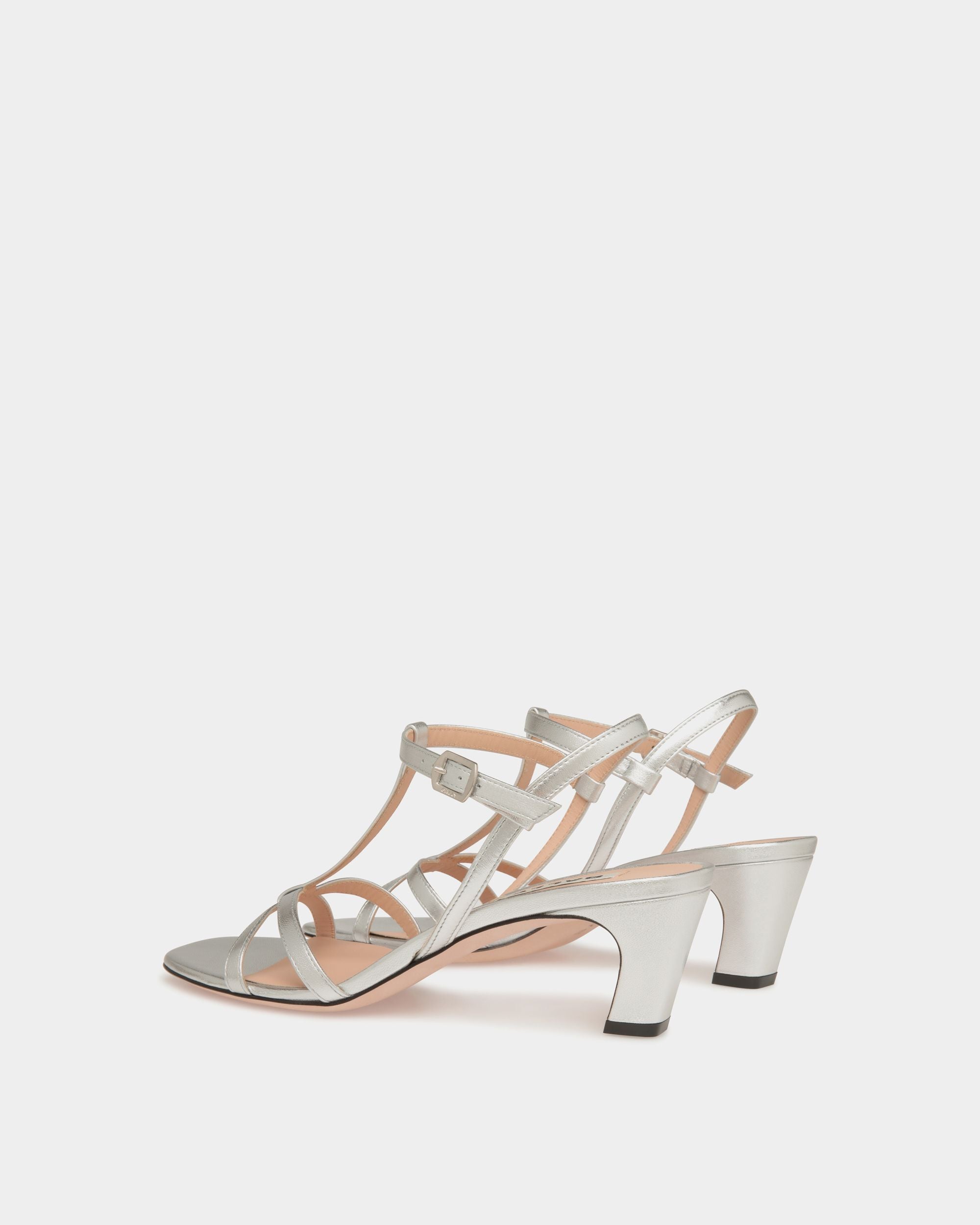 Sandalo Sylt In Pelle Color Argento - Donna - Bally - 04