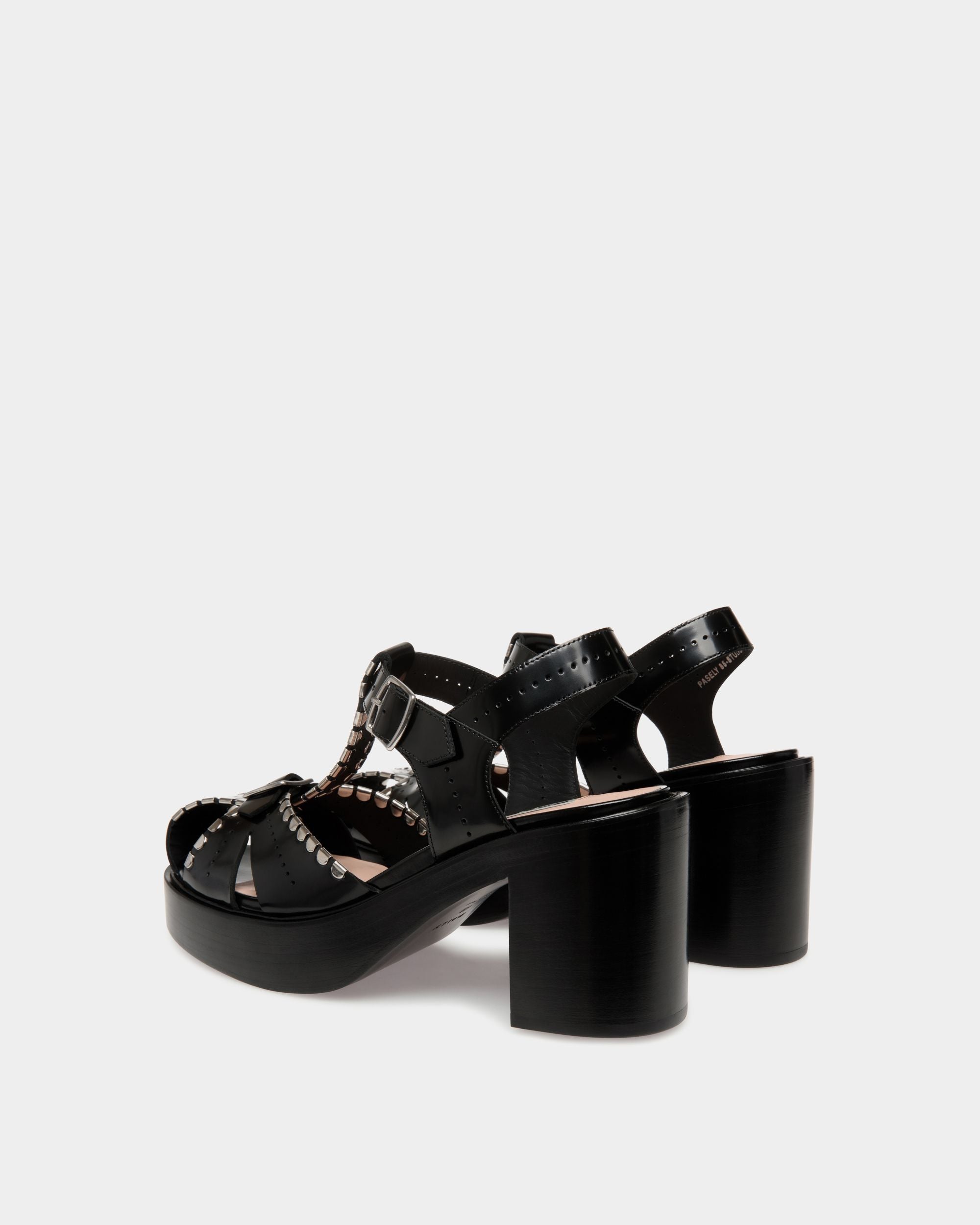 Sandalo Peggy Gut In Pelle Nera - Donna - Bally - 03