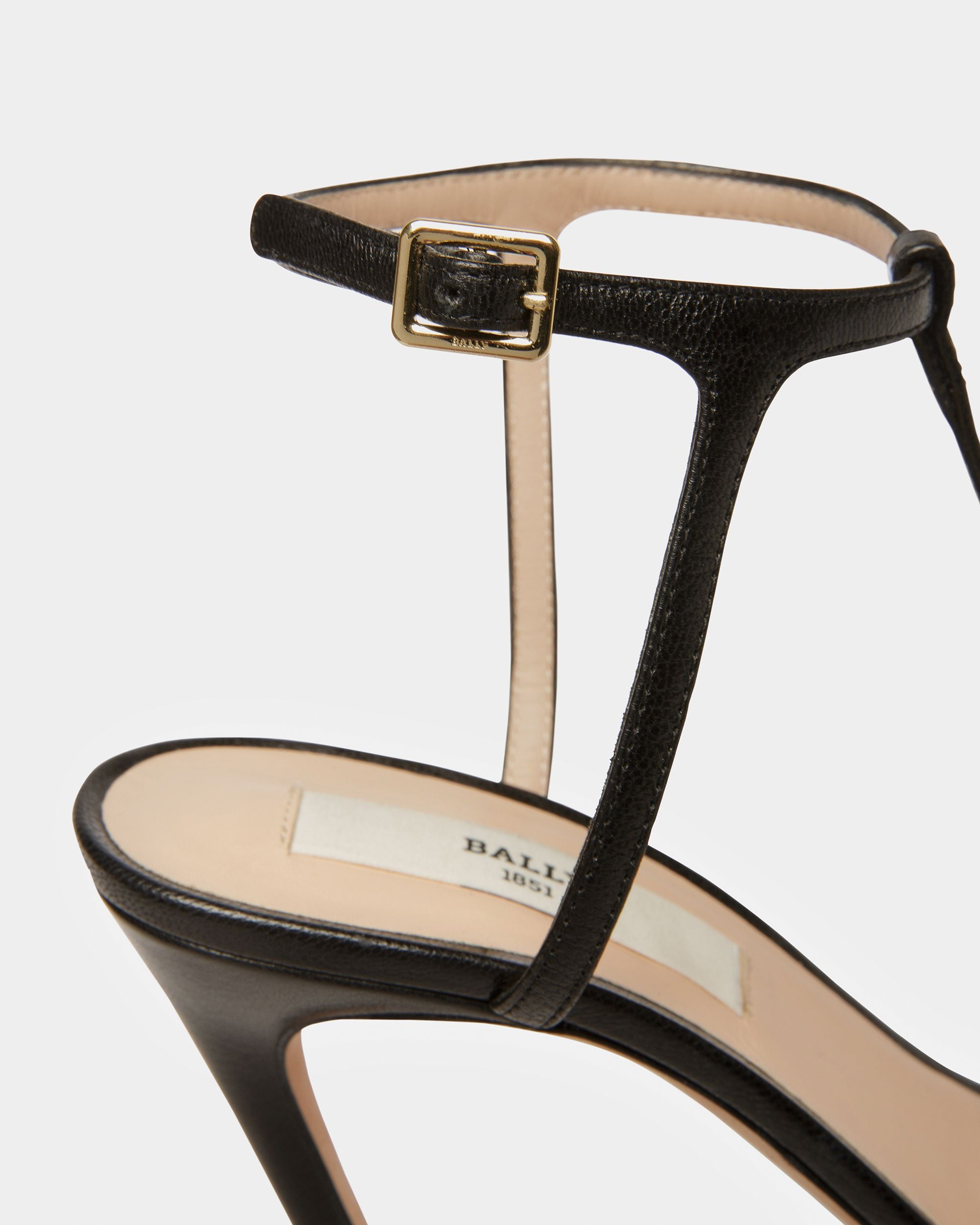 Natalia Sandalo In Pelle Nera - Donna - Bally - 05
