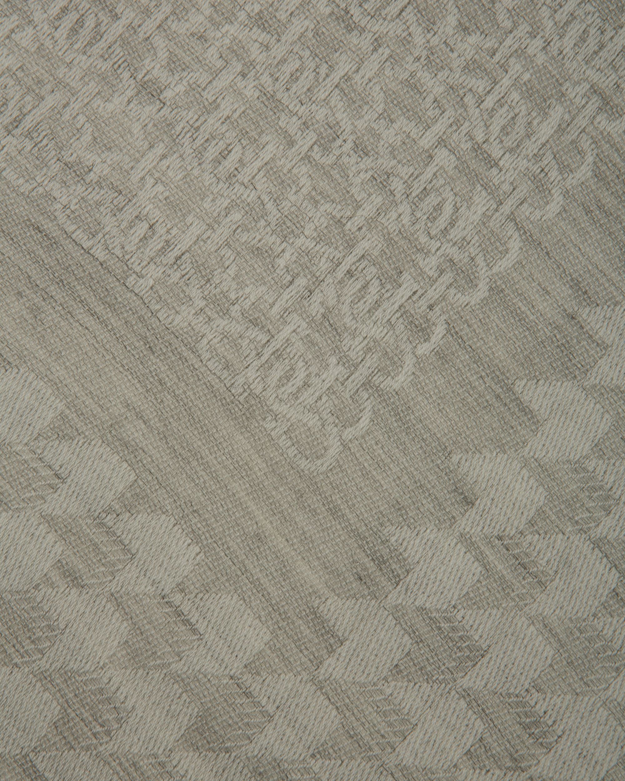 Sciarpa B-Monogram In Lana Grigia - Donna - Bally - 02
