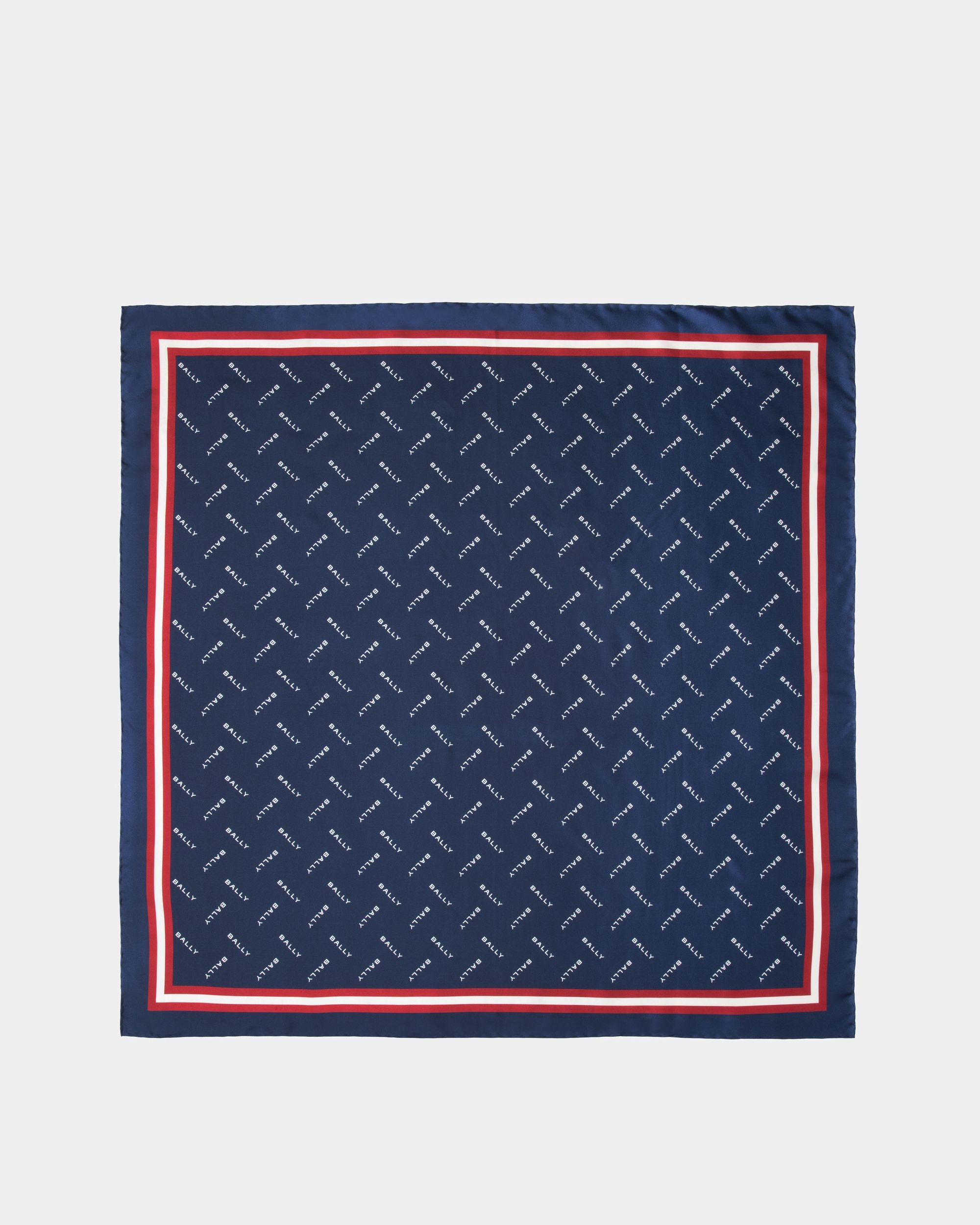 Foulard In Seta Blu - Donna - Bally - 01