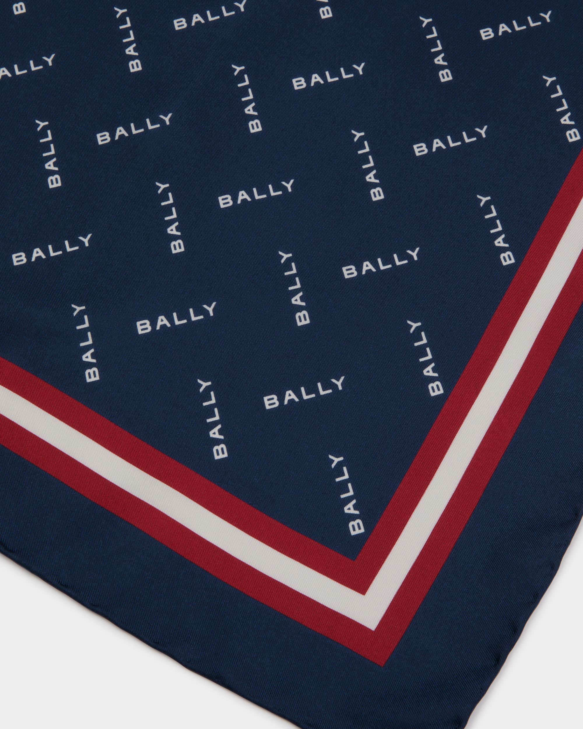 Foulard In Seta Blu - Donna - Bally - 02
