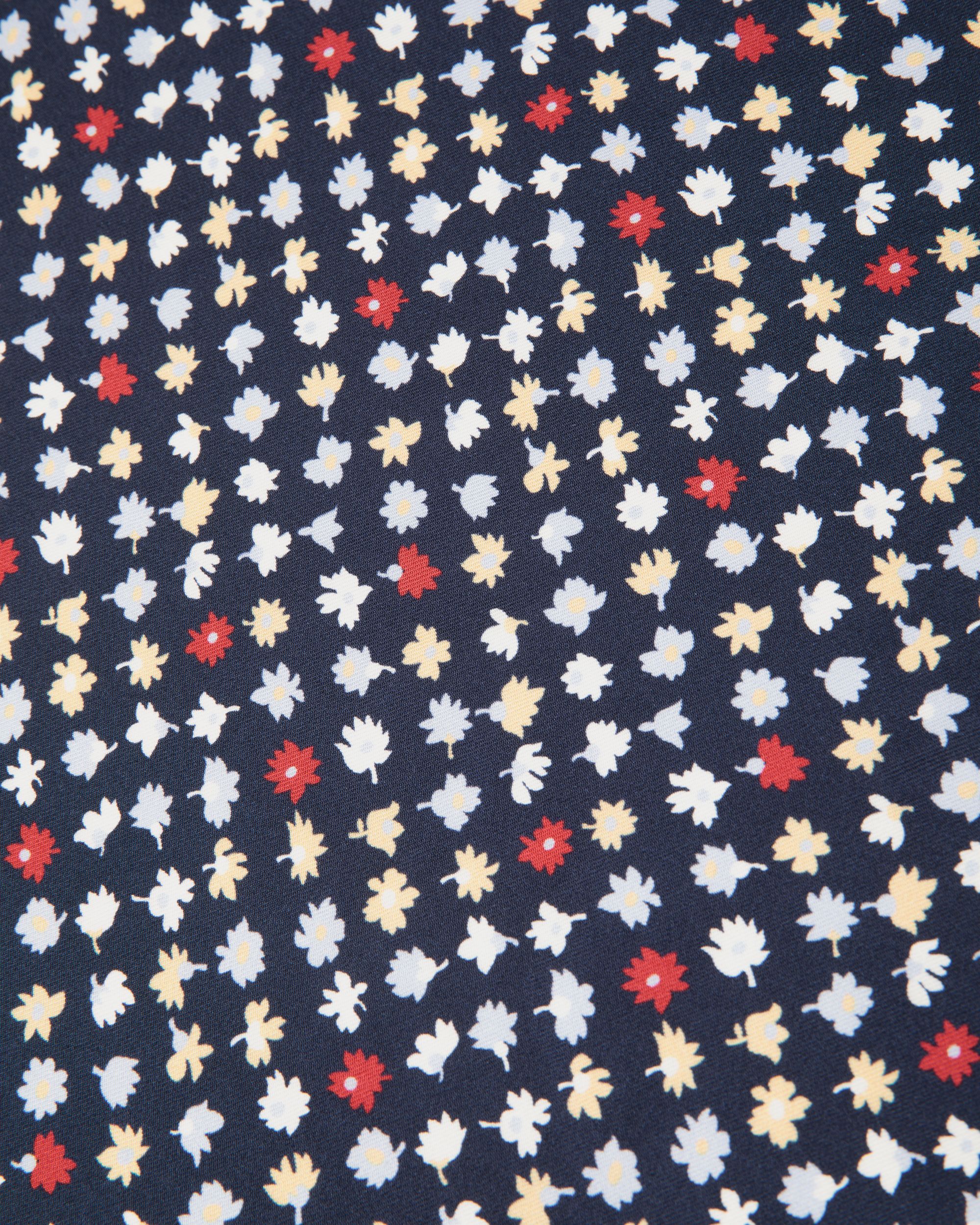Sciarpa In Seta Con Microfiori Navy Blue - Donna - Bally - 03
